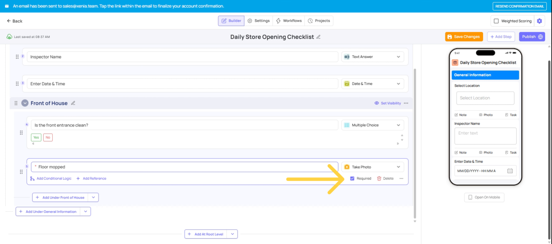 Advice on Required Steps