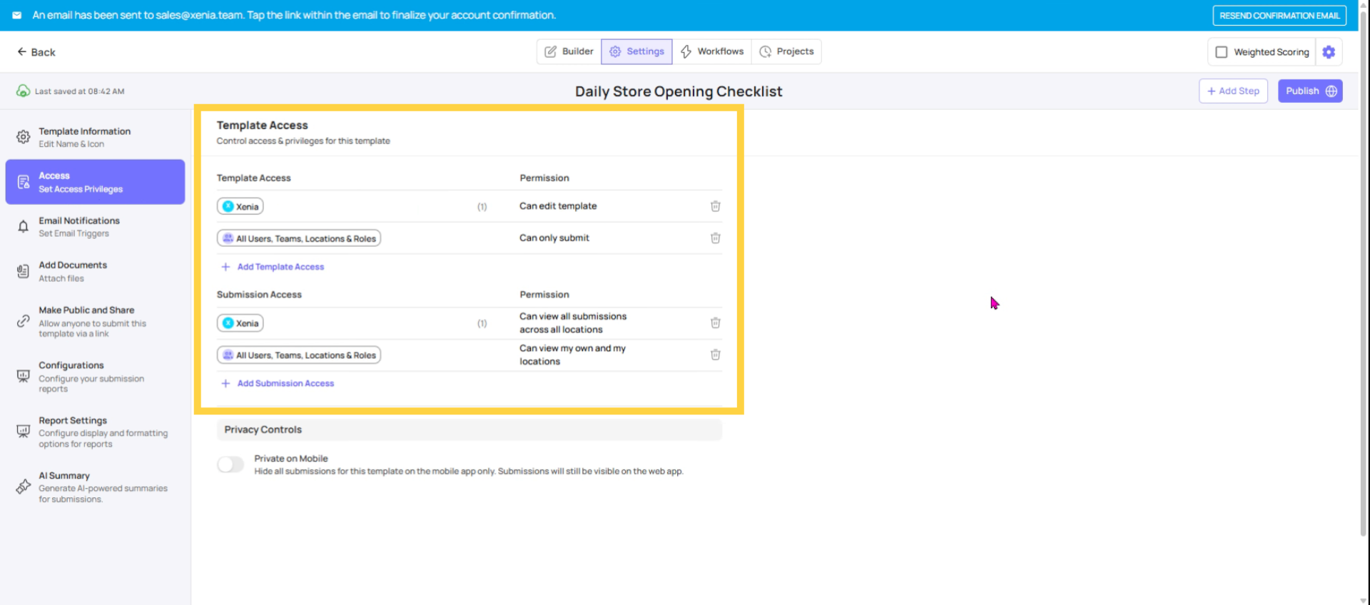 Configure Access Controls