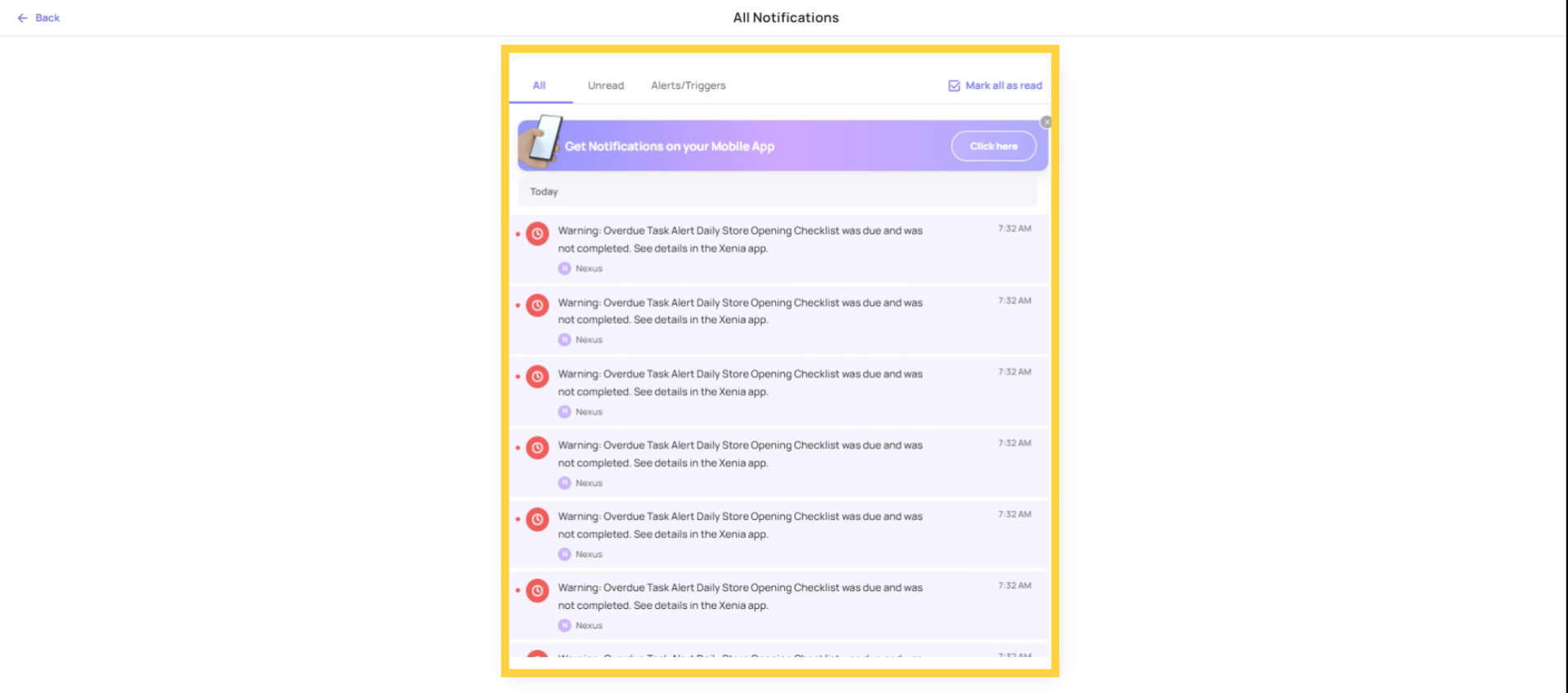 Check Notification Recipients