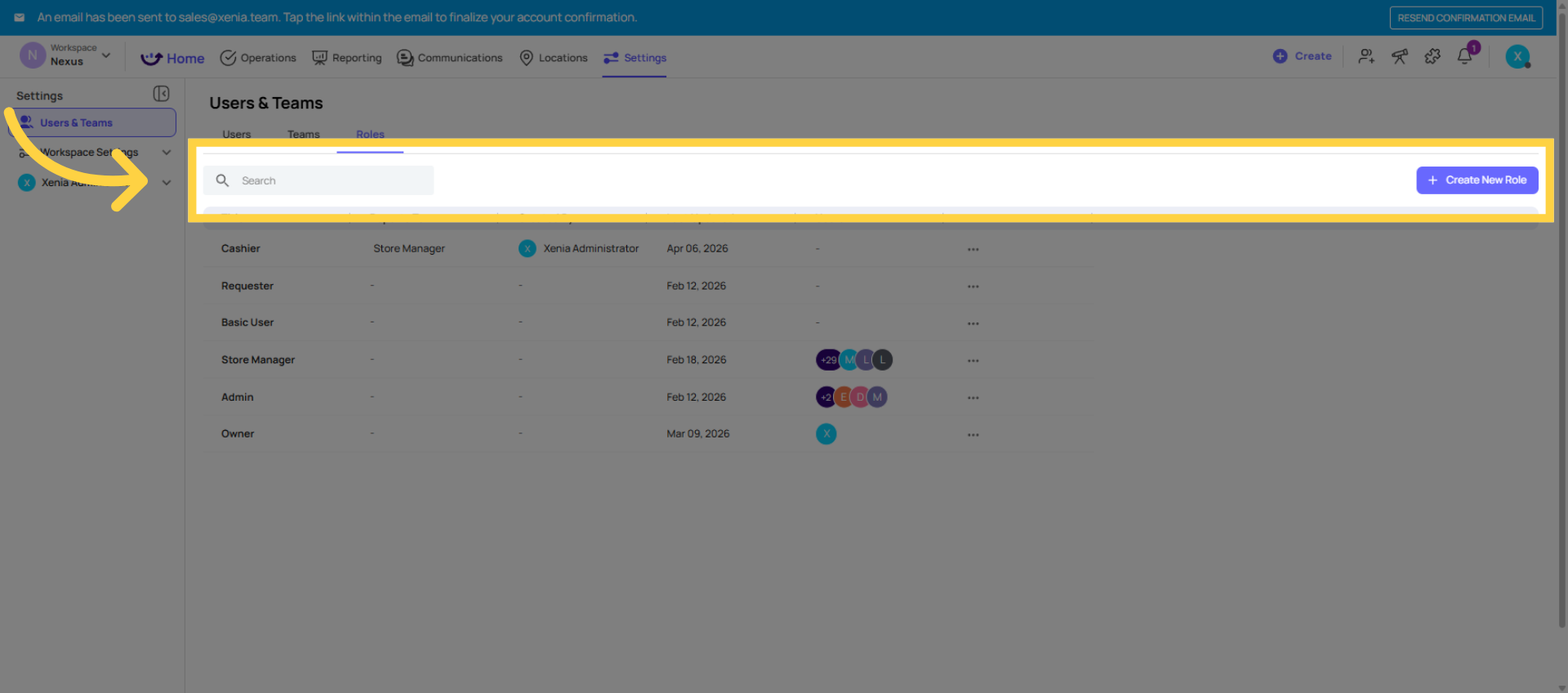Click Create New Role