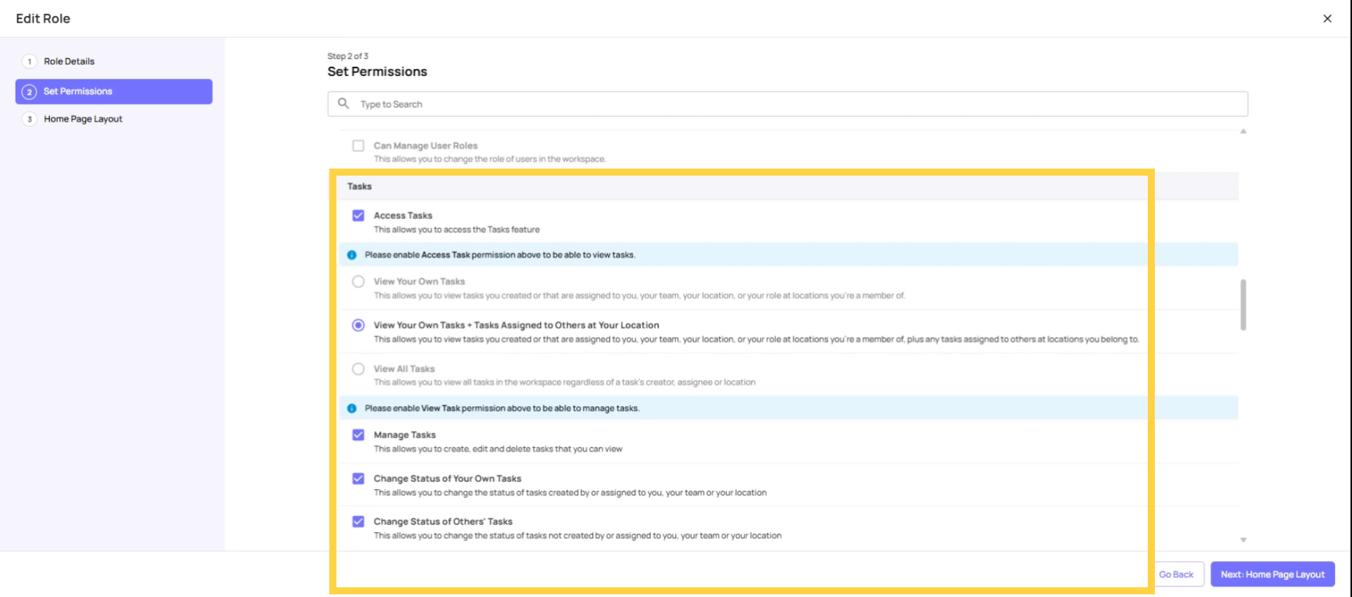 Understand Task Visibility Settings