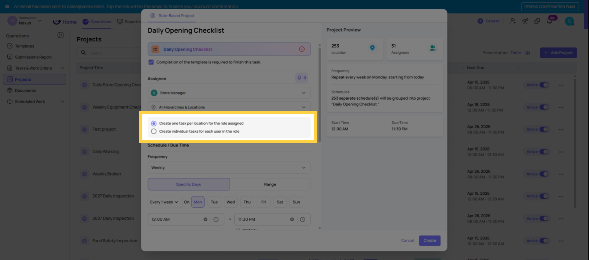 Choose Assignment Mode