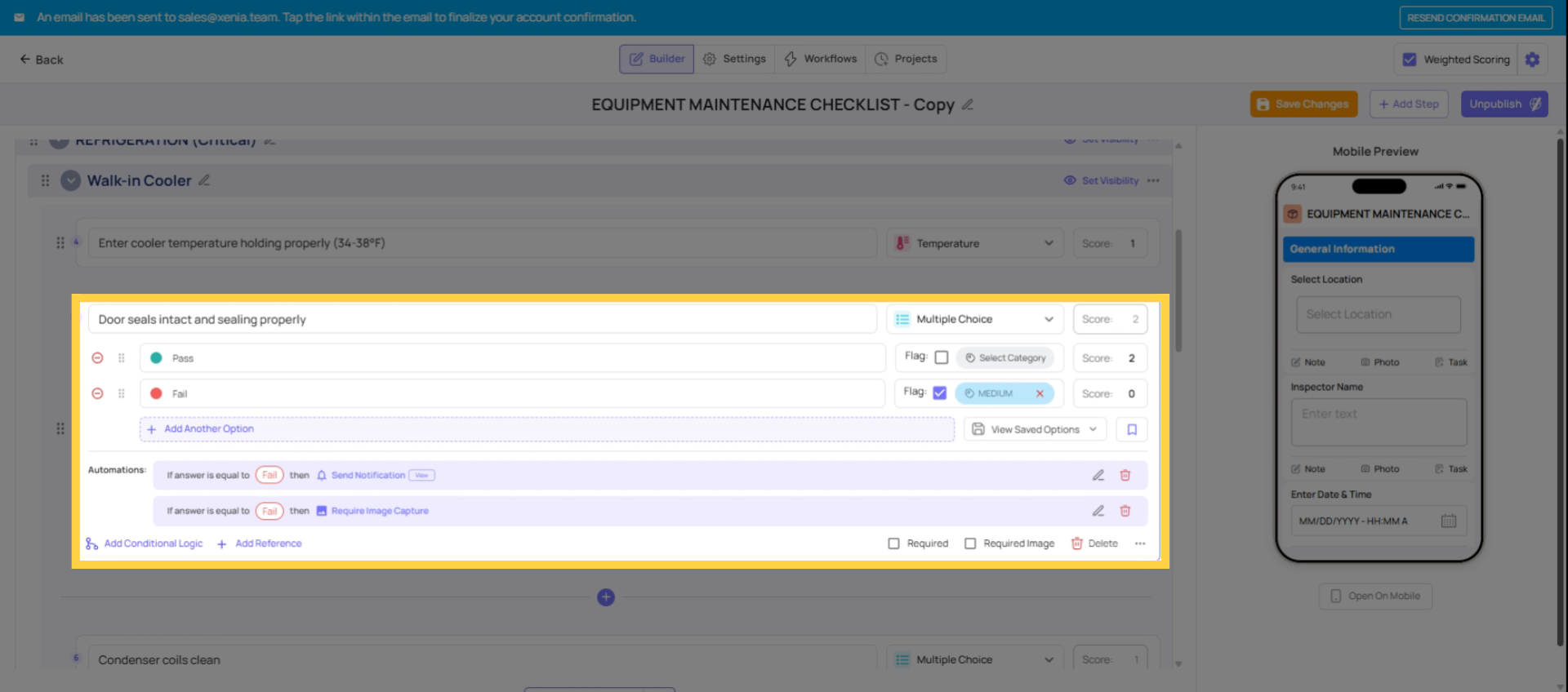 Set Weighted Point Values