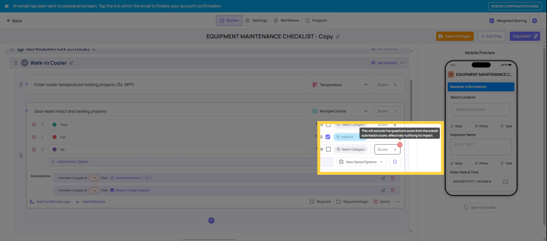 Understand Null Scoring Option
