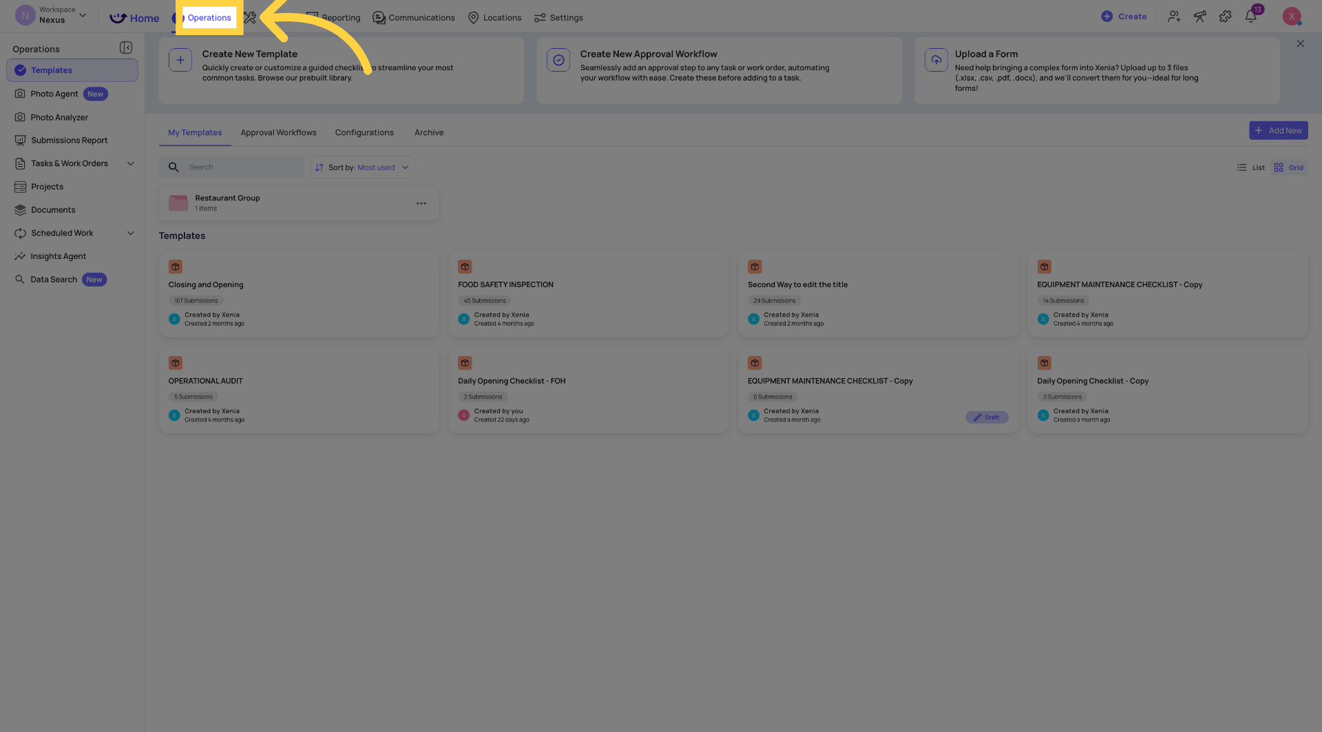 Access Operations Section
