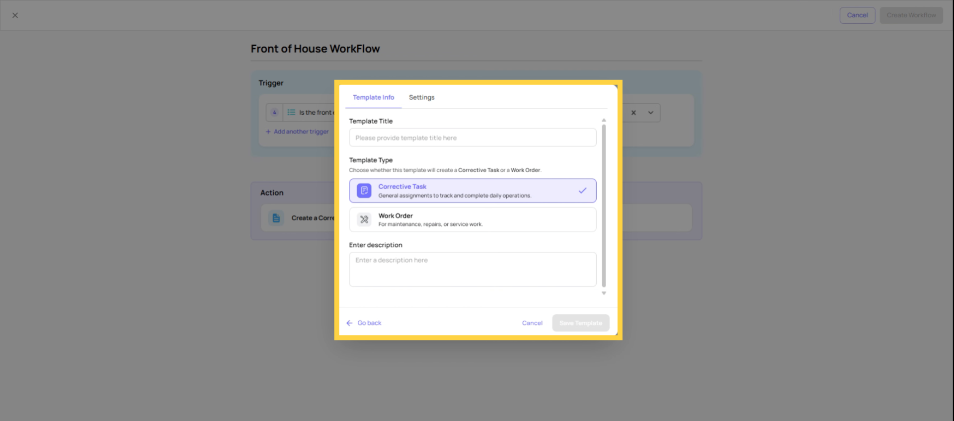 Choose Template Type