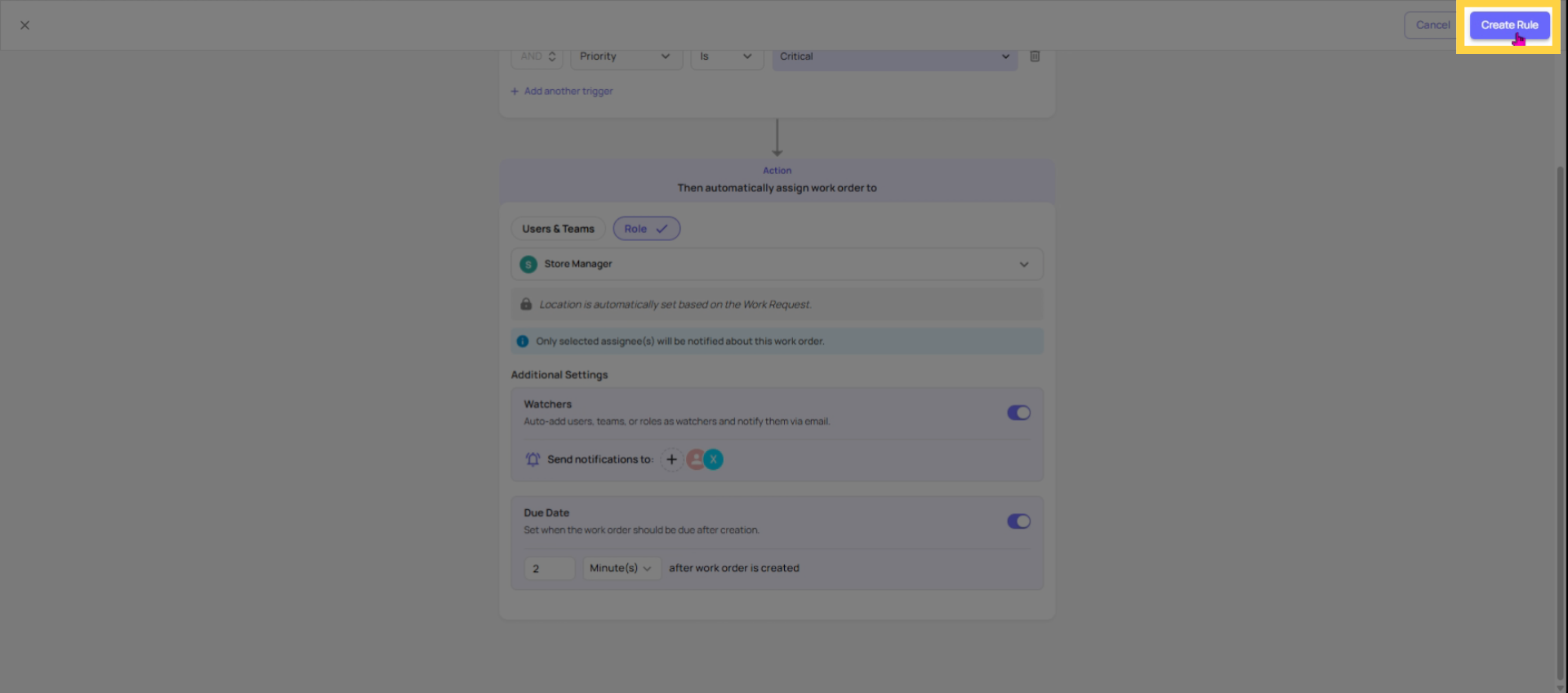 Create And Build Multiple Rules