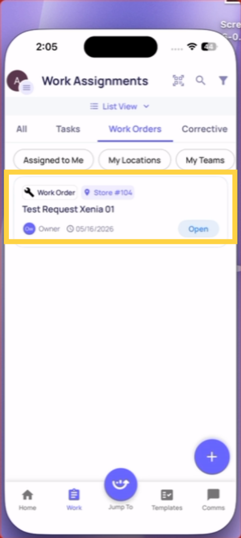 Explore Work Orders Purpose