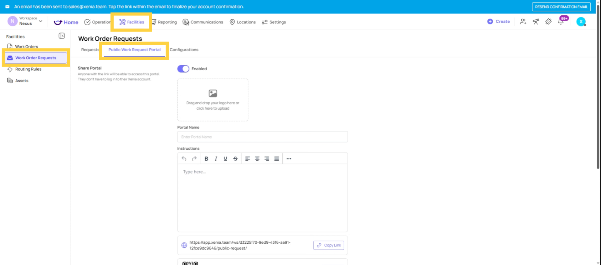 Access Public Work Request Portal