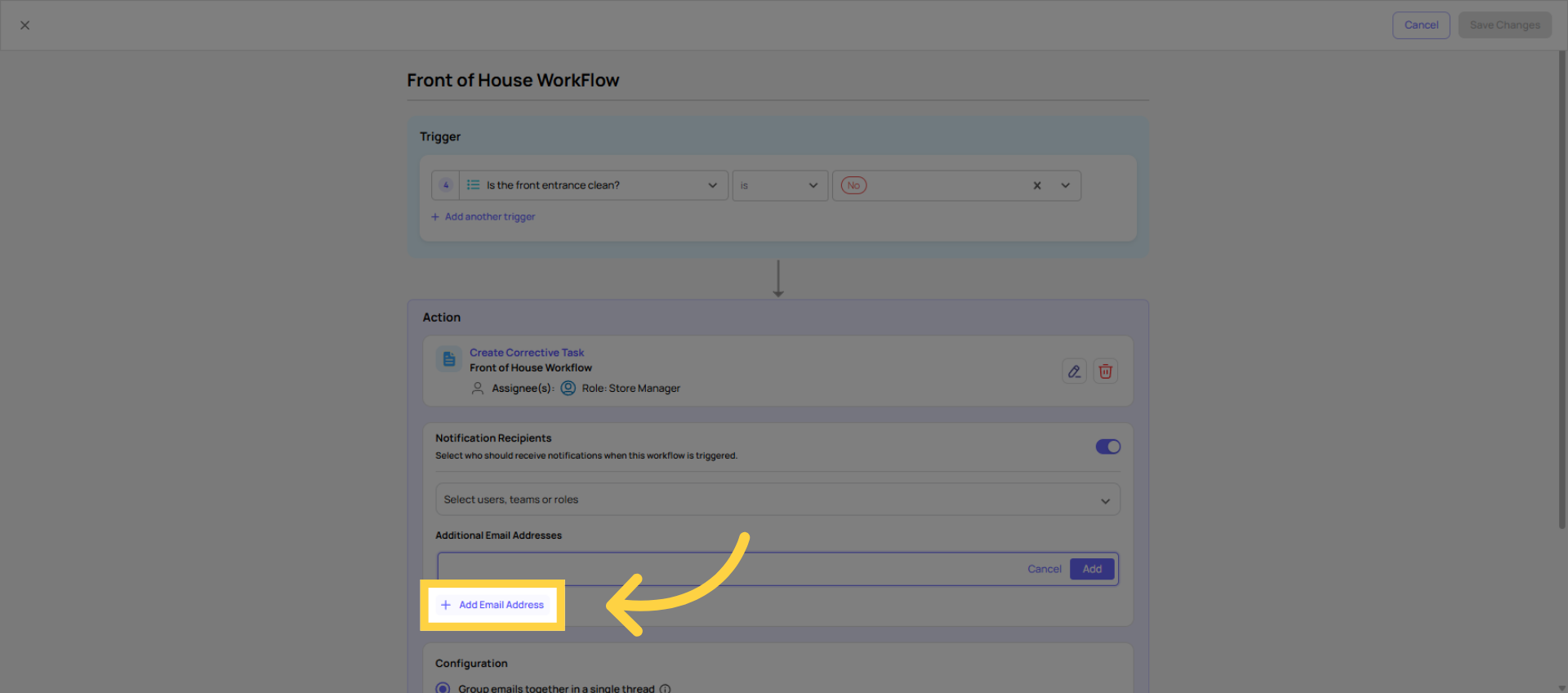 Add Email Address