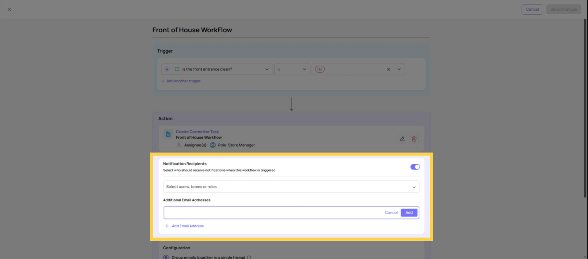 Link Vendor Emails To Workflows