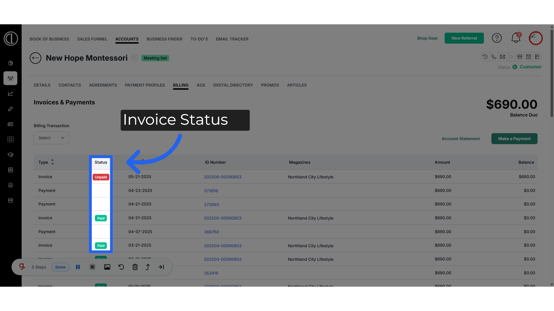 Invoice Status