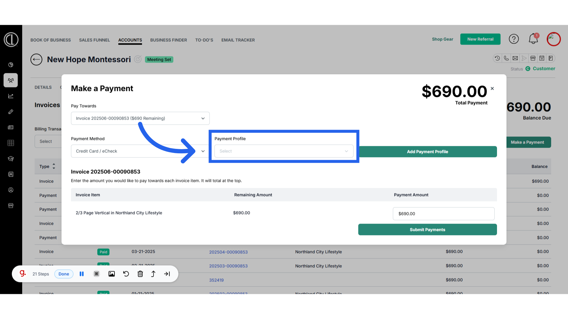 Payment Profile