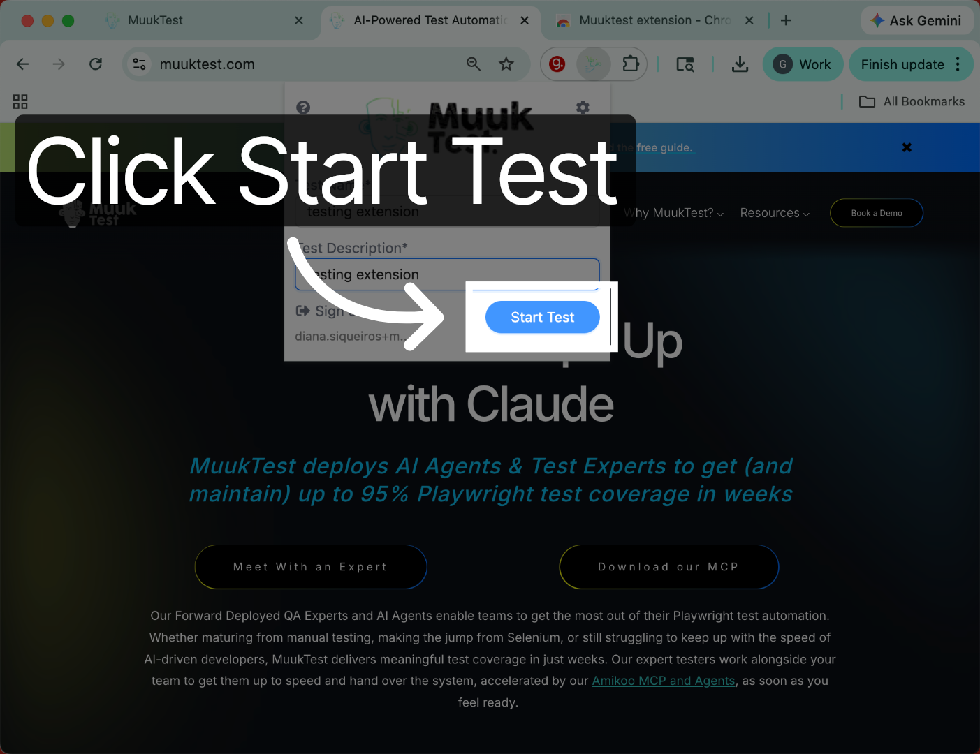 Start Test Recording