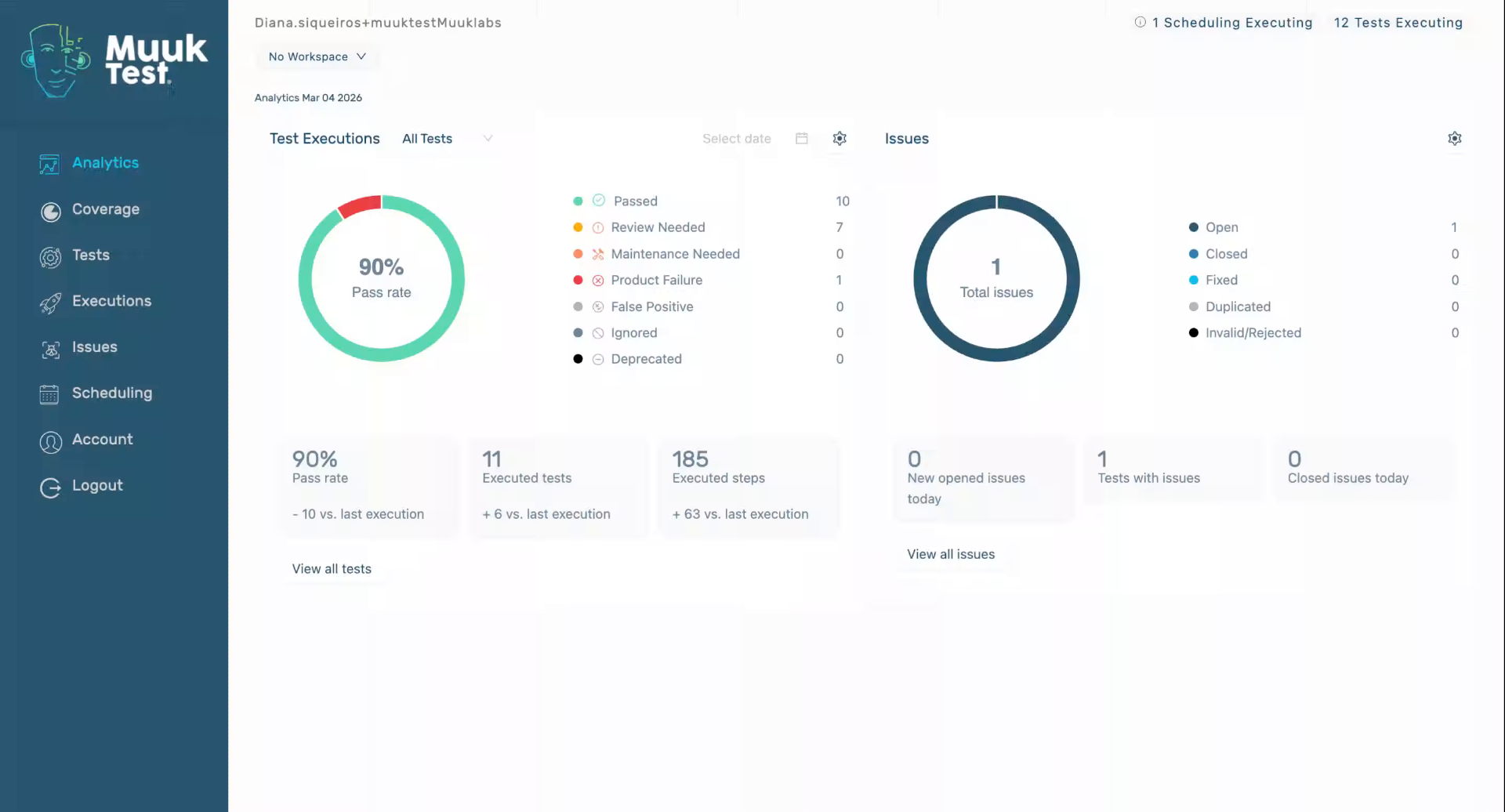 Navigate to Reports Tab