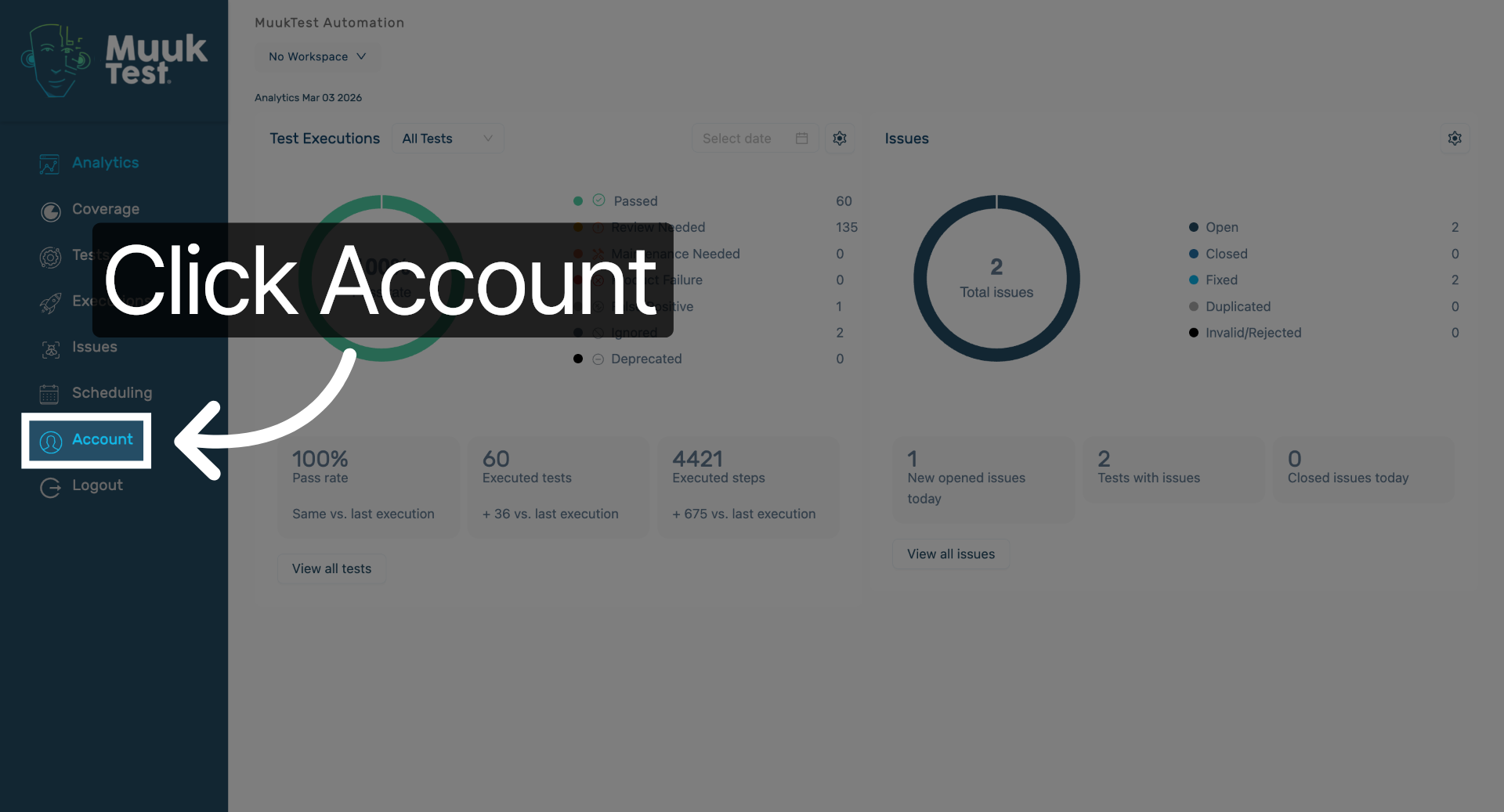 Access Account Settings