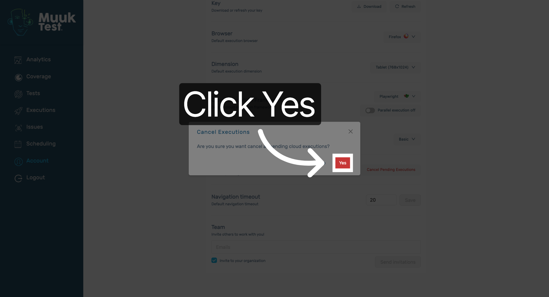 Confirm Cancellation