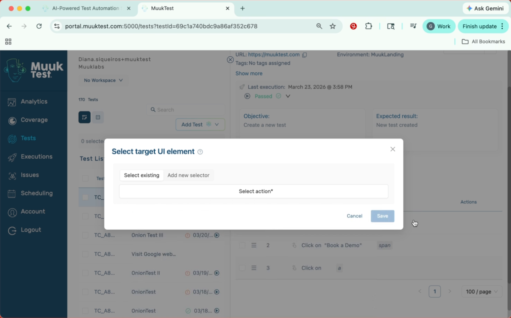 Re-record Step With Extension
