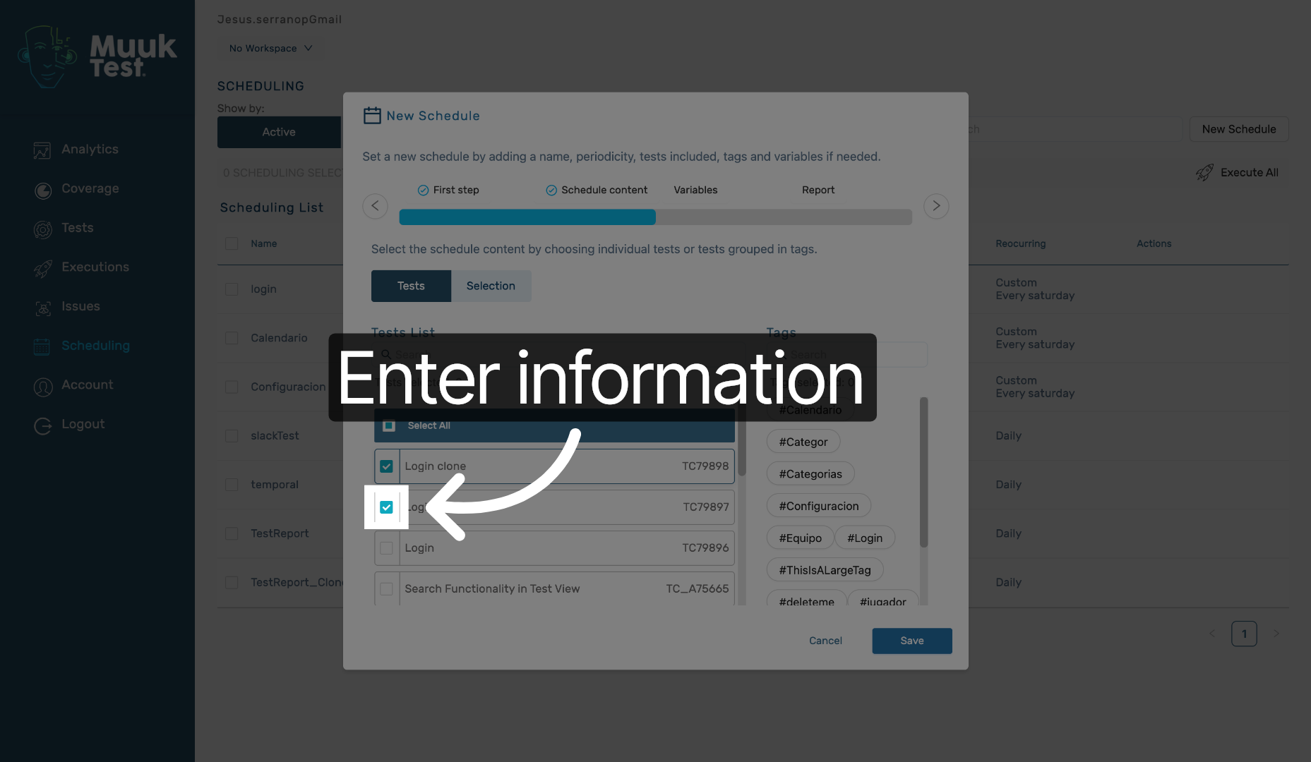 Complete Schedule Information