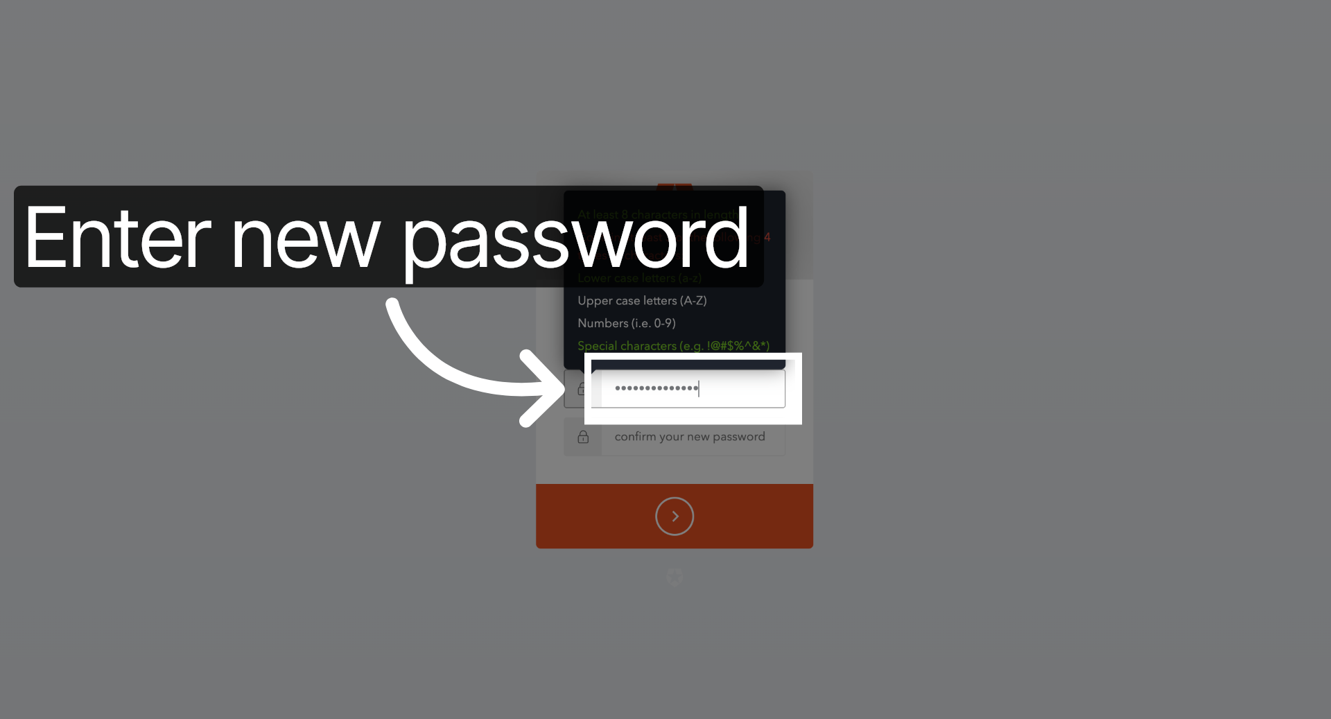 Enter New Password Again