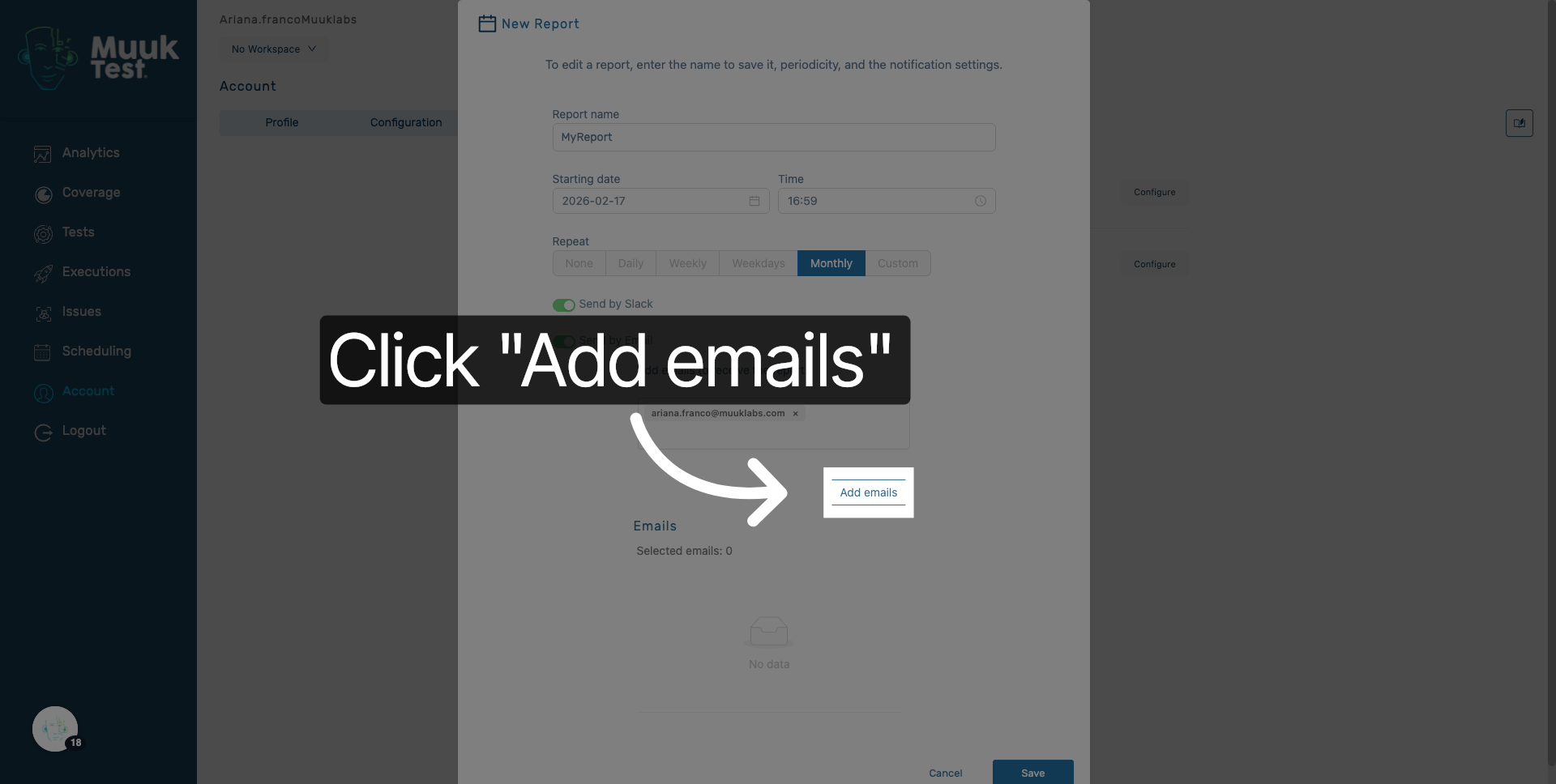Confirm Email Addition