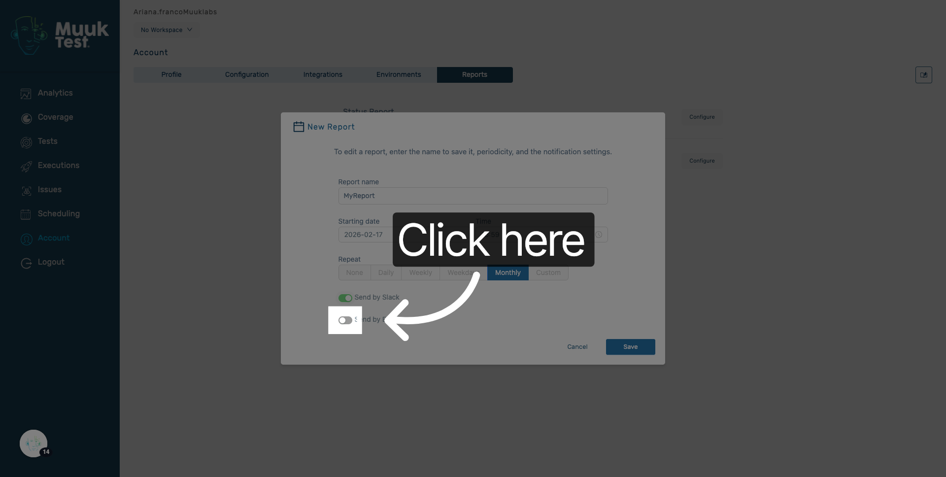 Access Email Input Field
