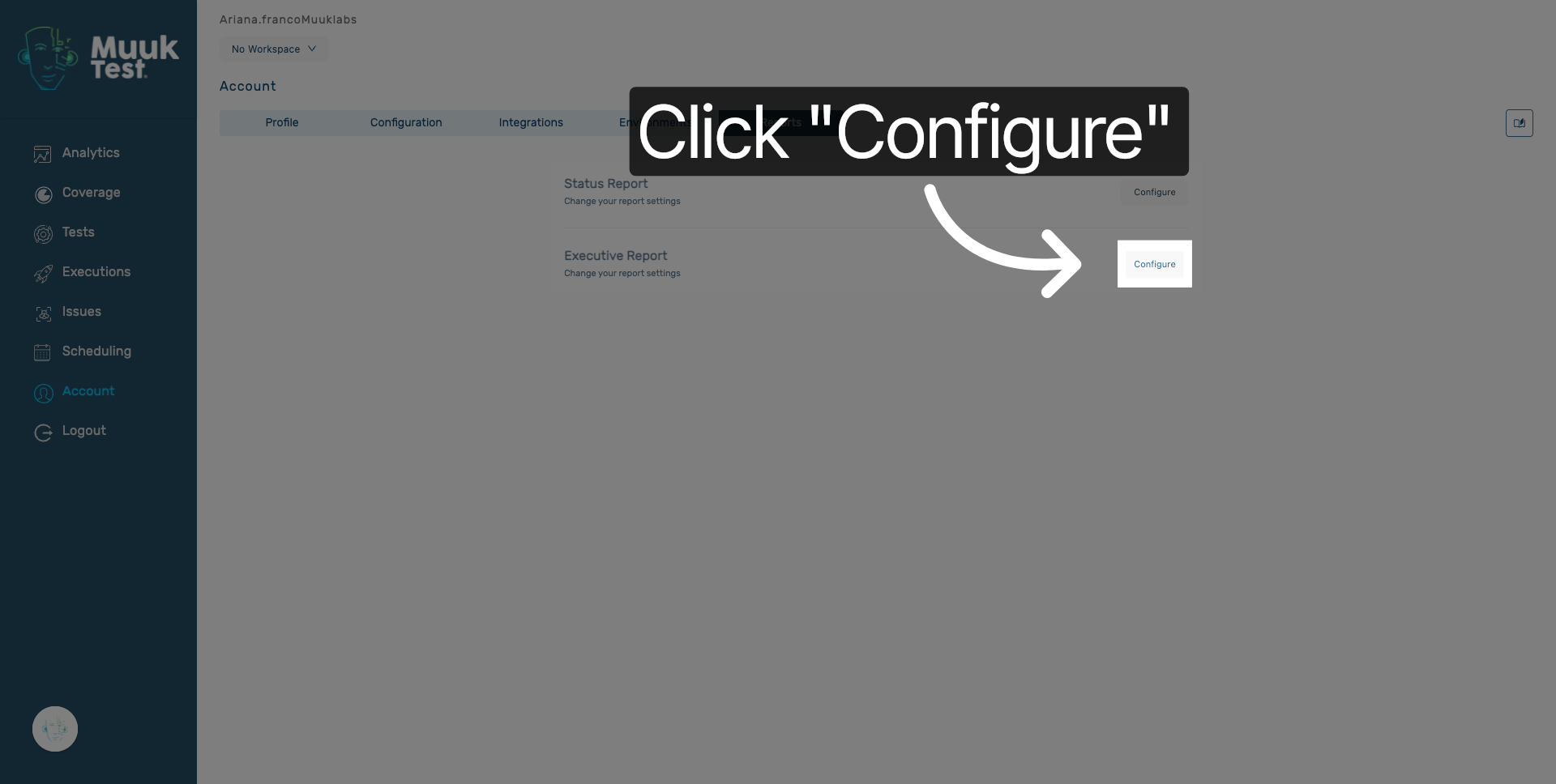 Click Configure Button