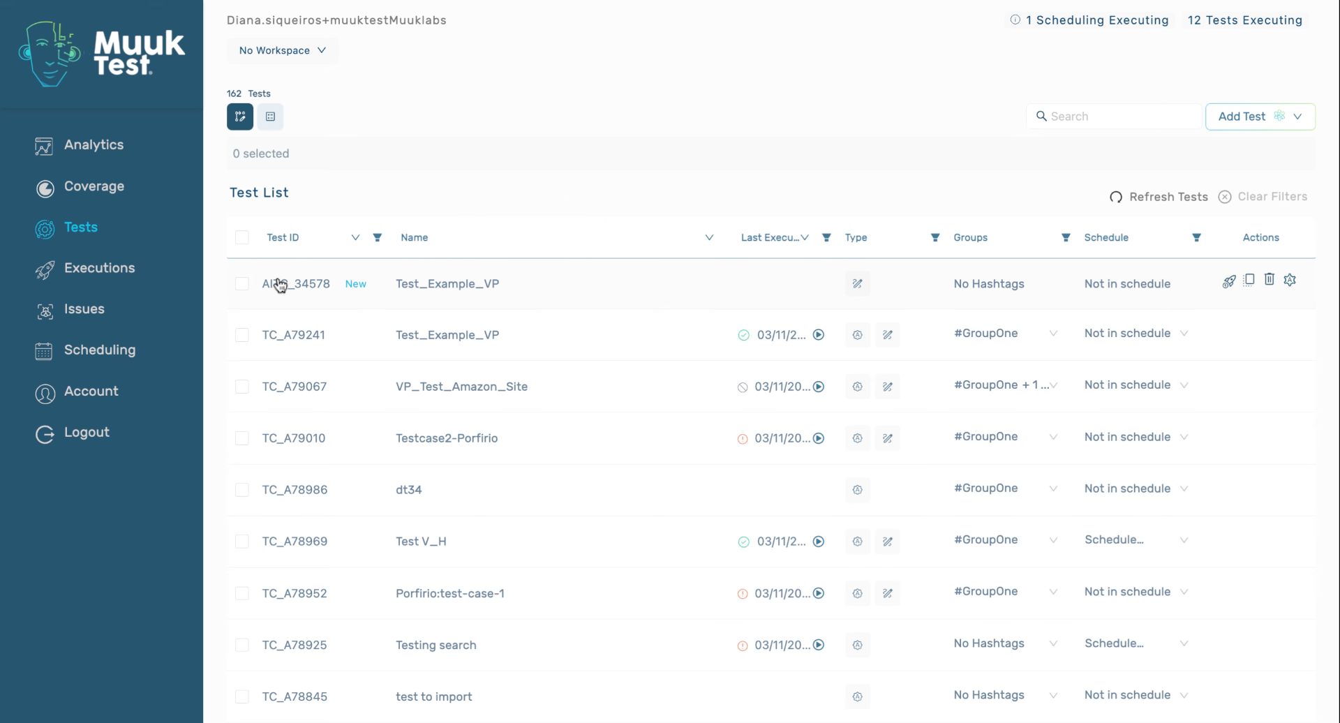 Access Scheduling View