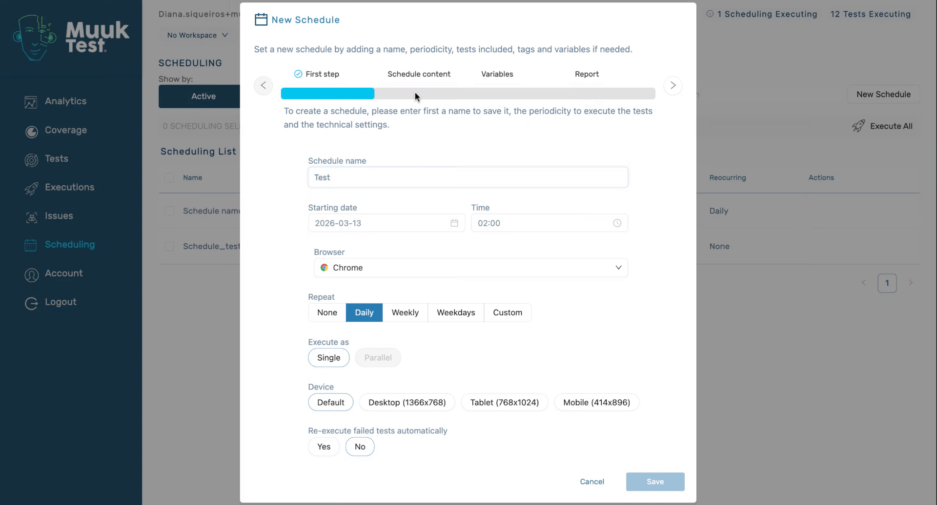 Schedule Content Using Groups