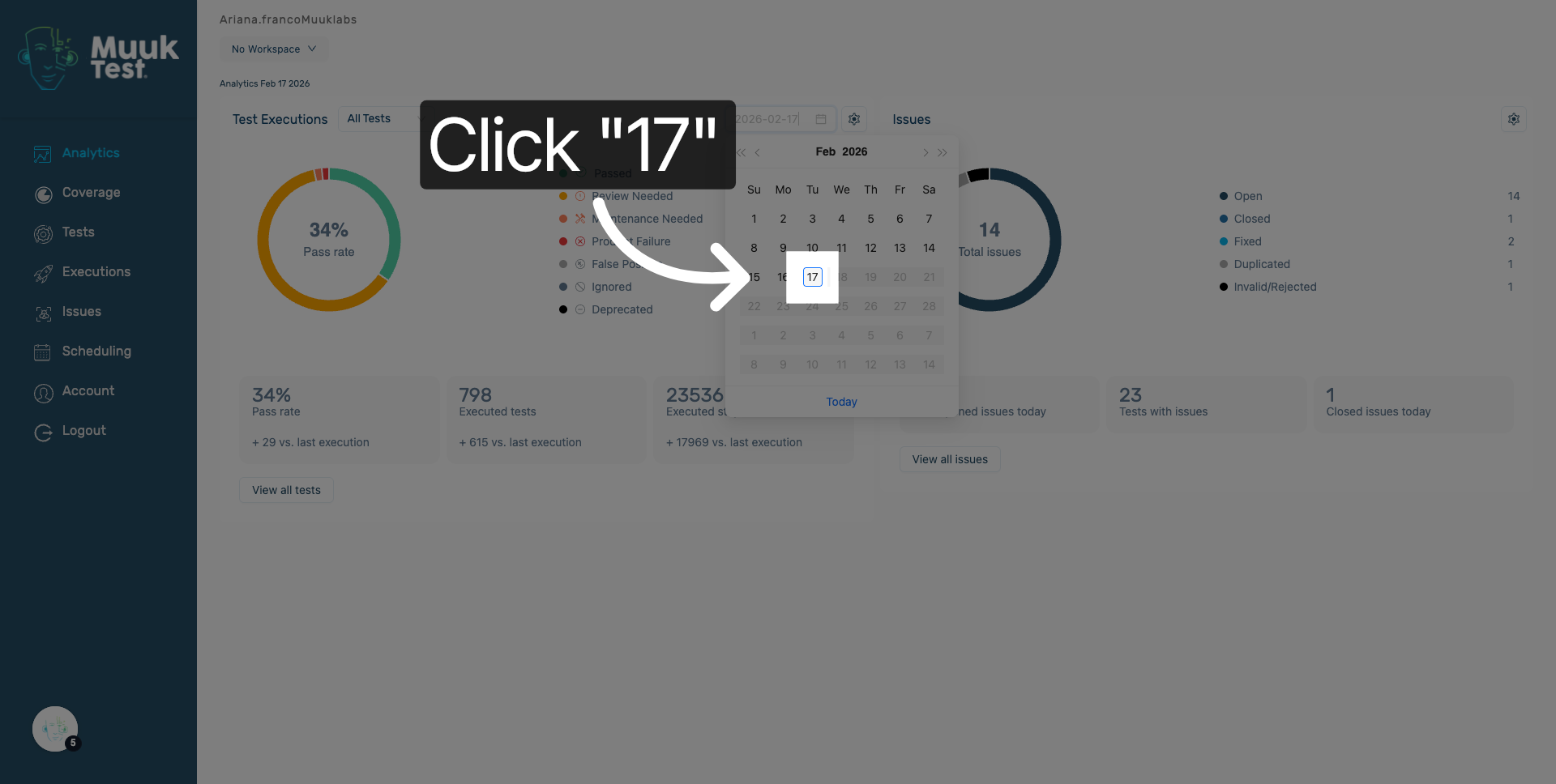 Choose Specific Date