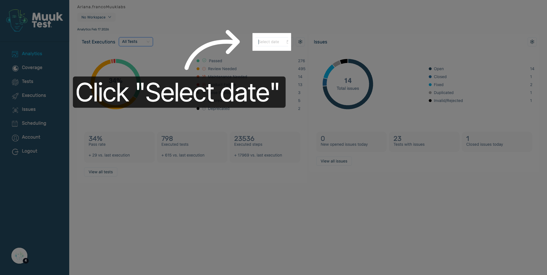 Access Date Selection