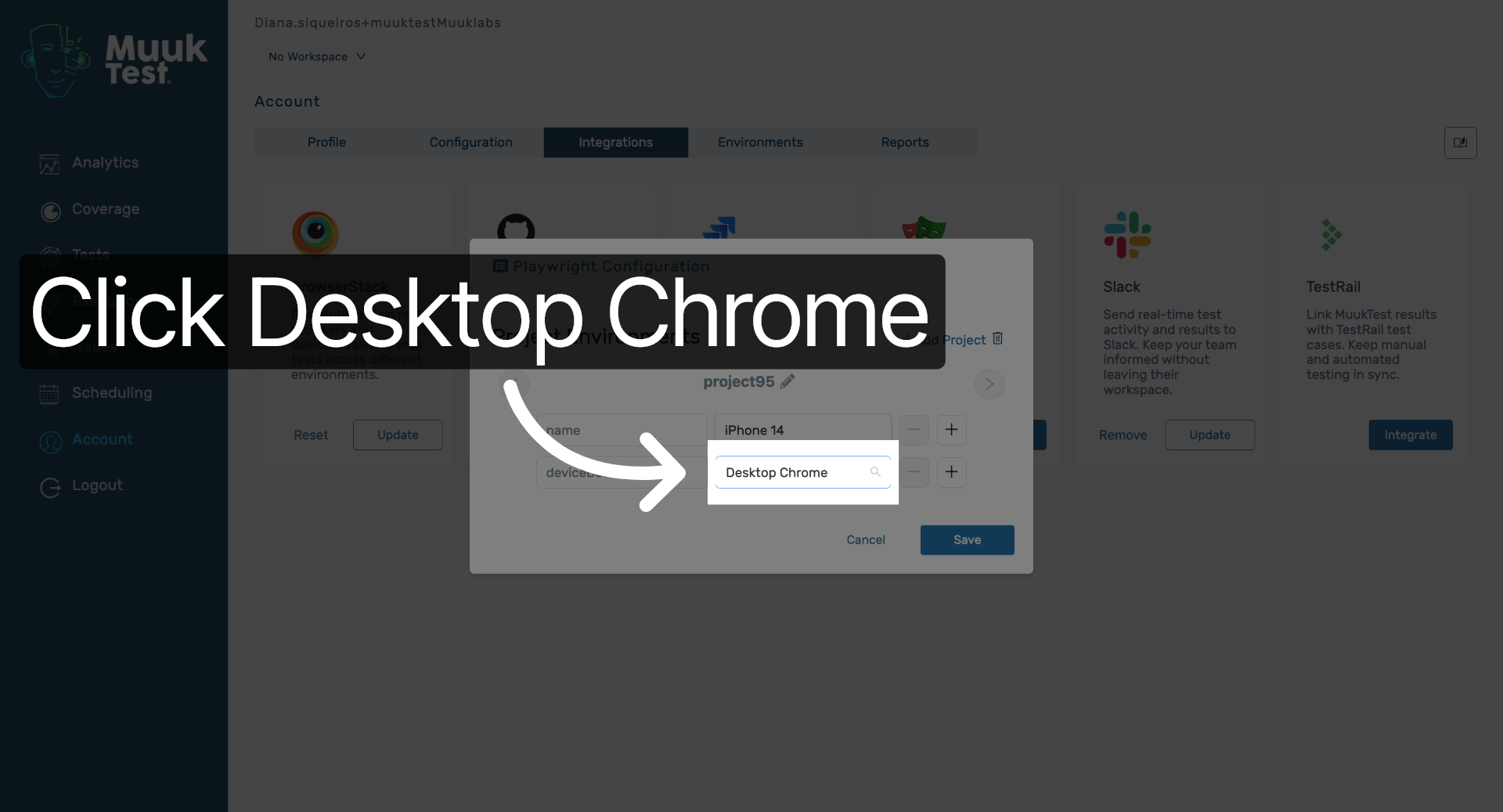 Choose Desktop Browser