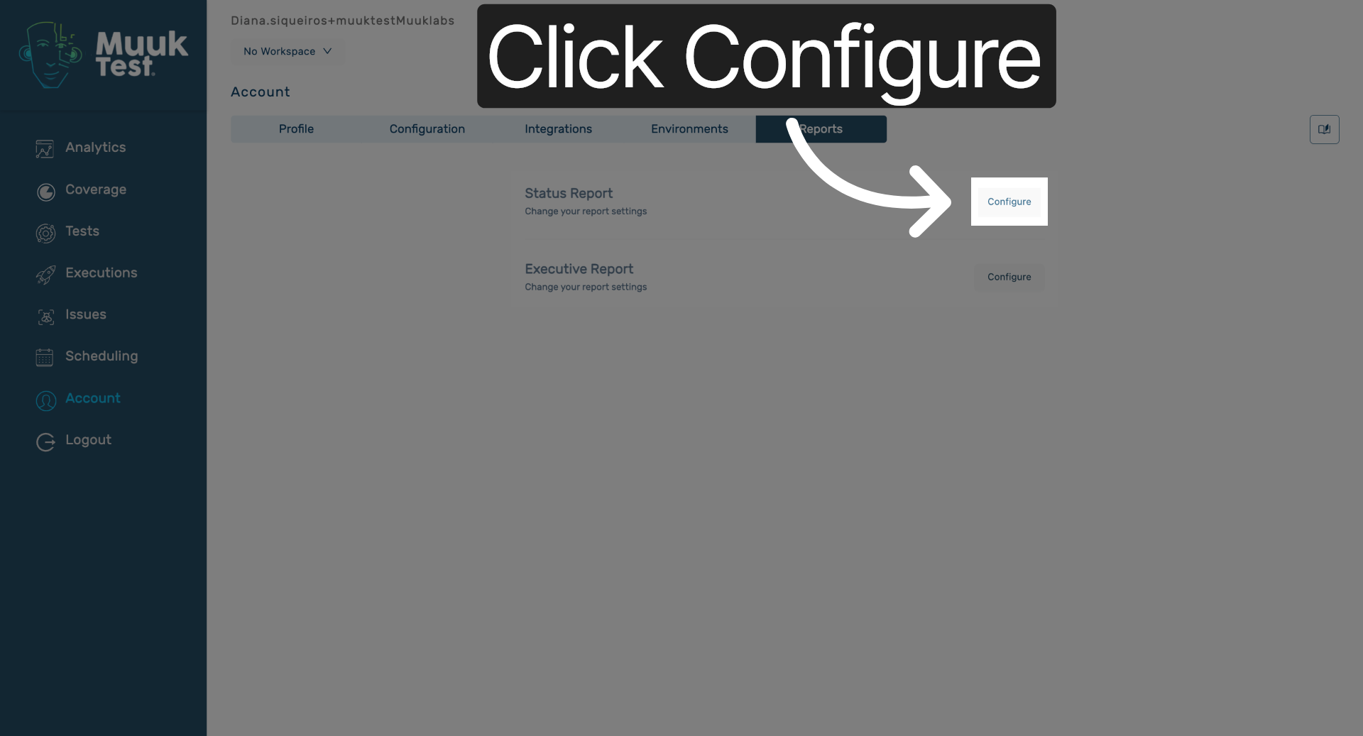 Click Configure Button