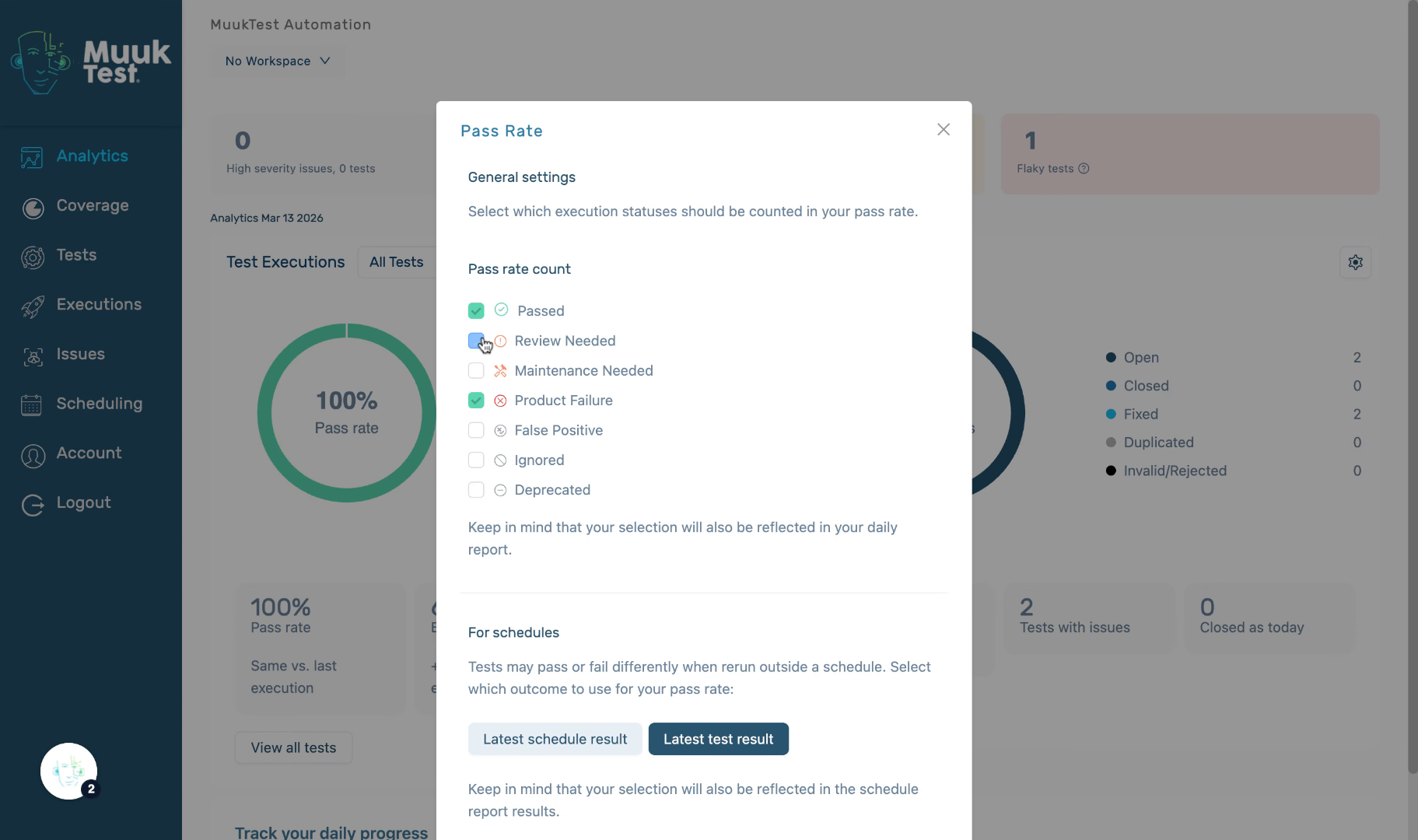 Select Status