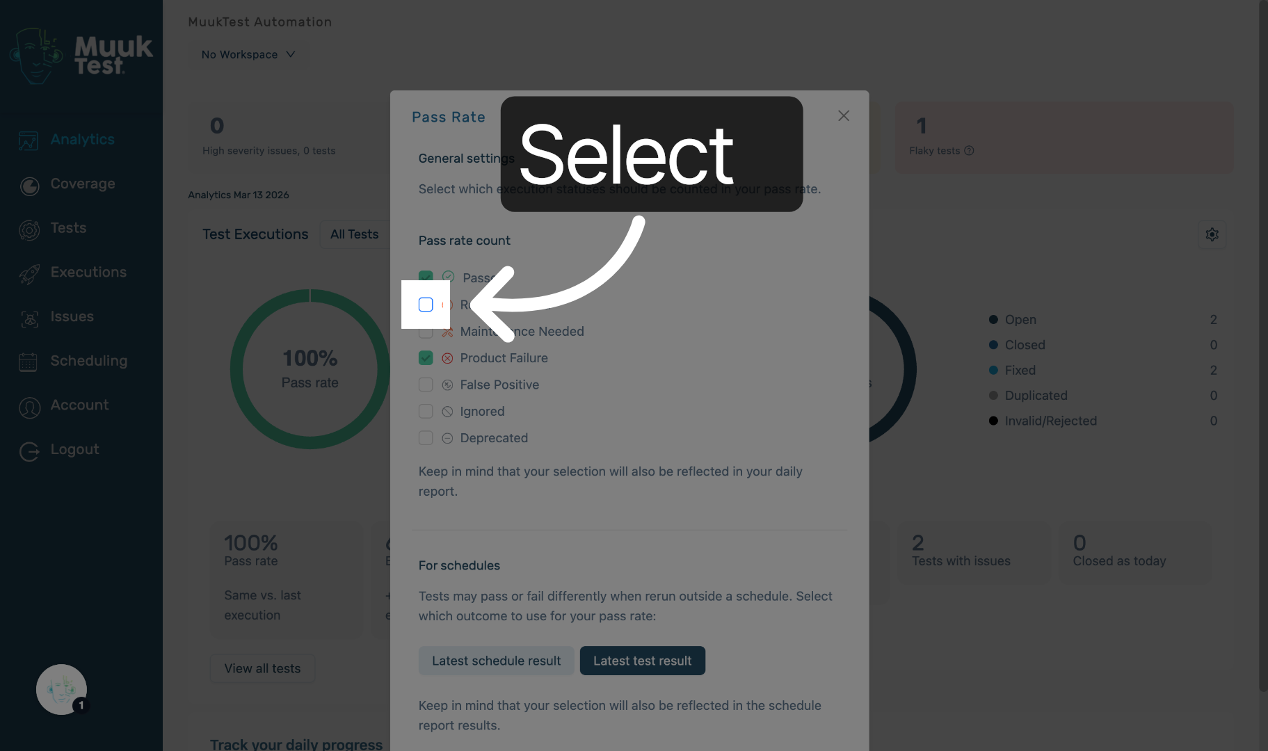 Select Statuses