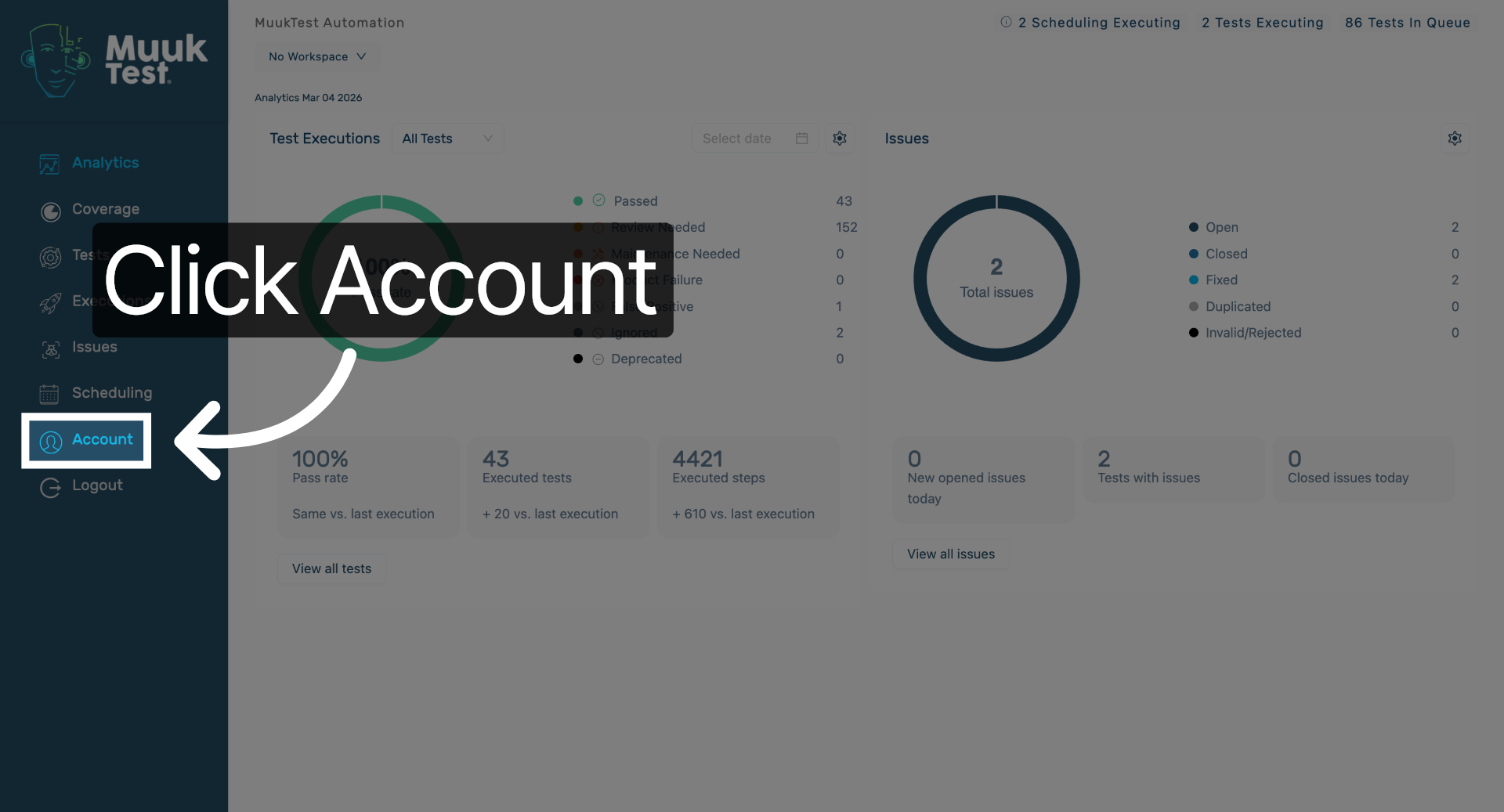 Access Account Settings