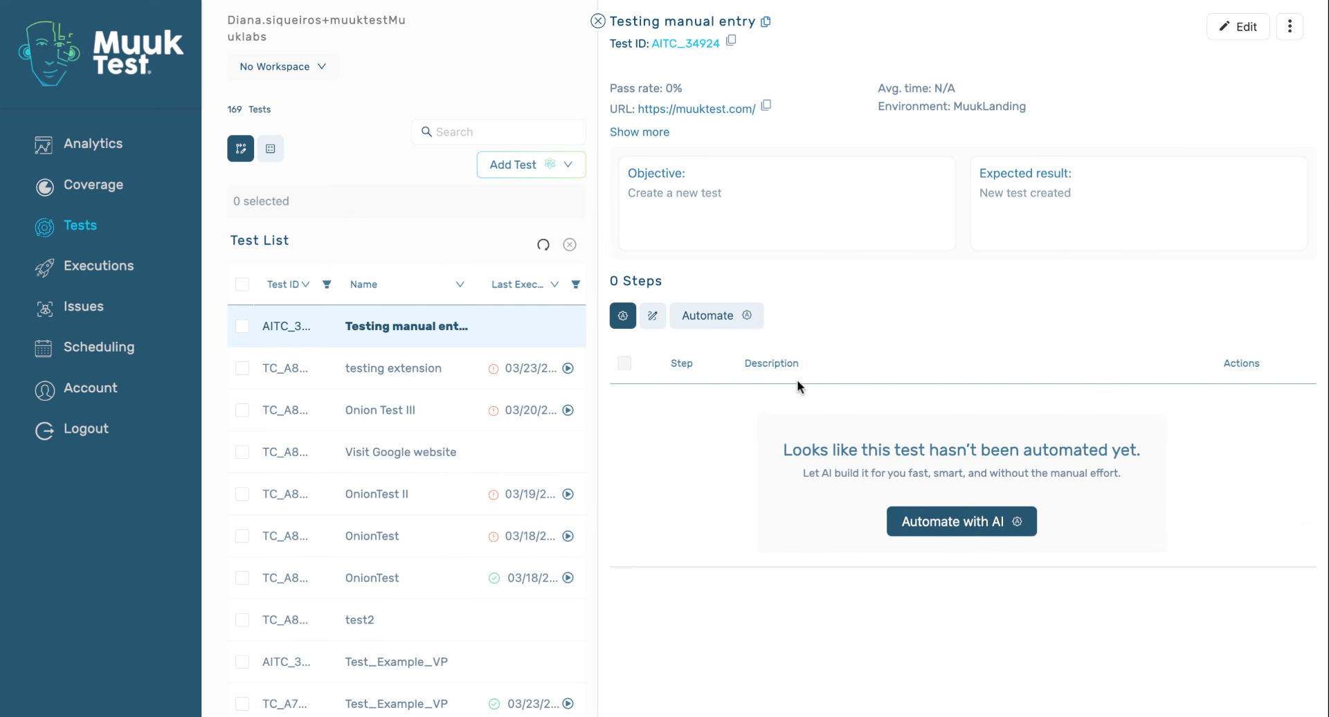 Design Test Without Automation