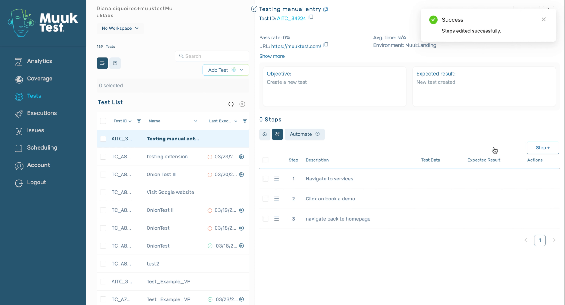 Transition to Automation Phase