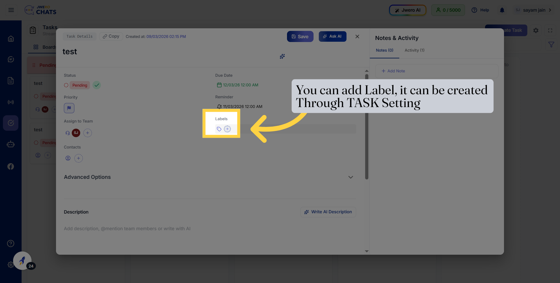 Open Additional Options