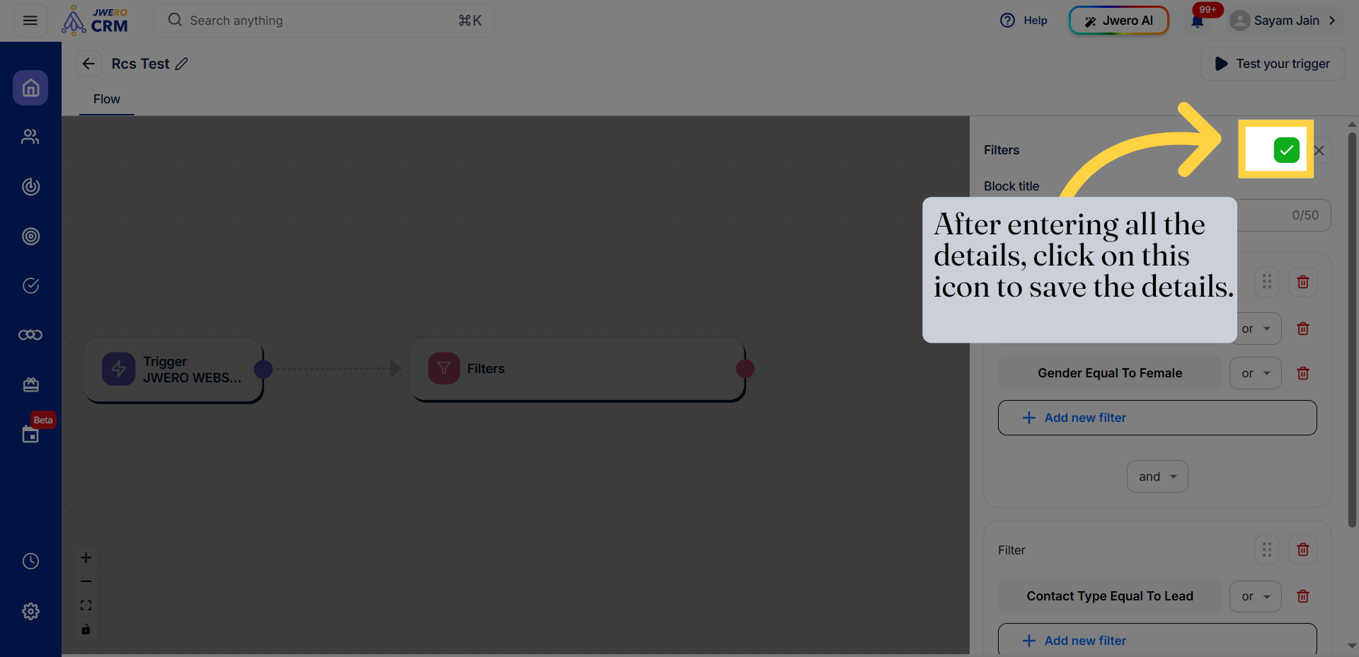Access Filtered Contacts