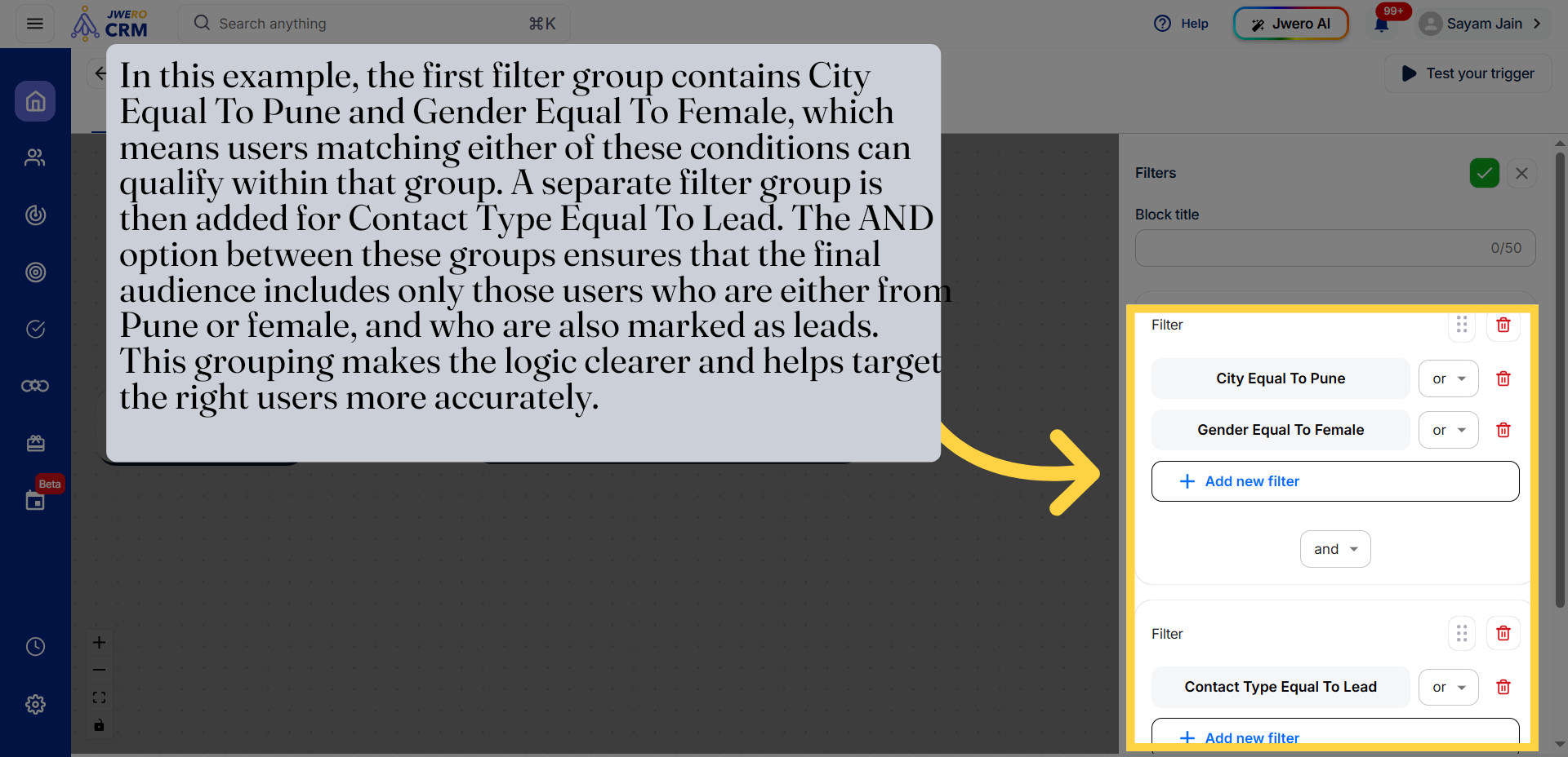 Access Filtered Contacts