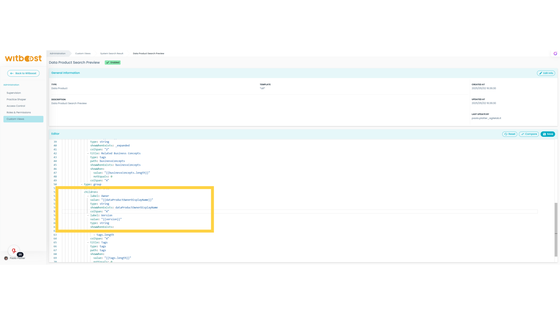 Remove published date