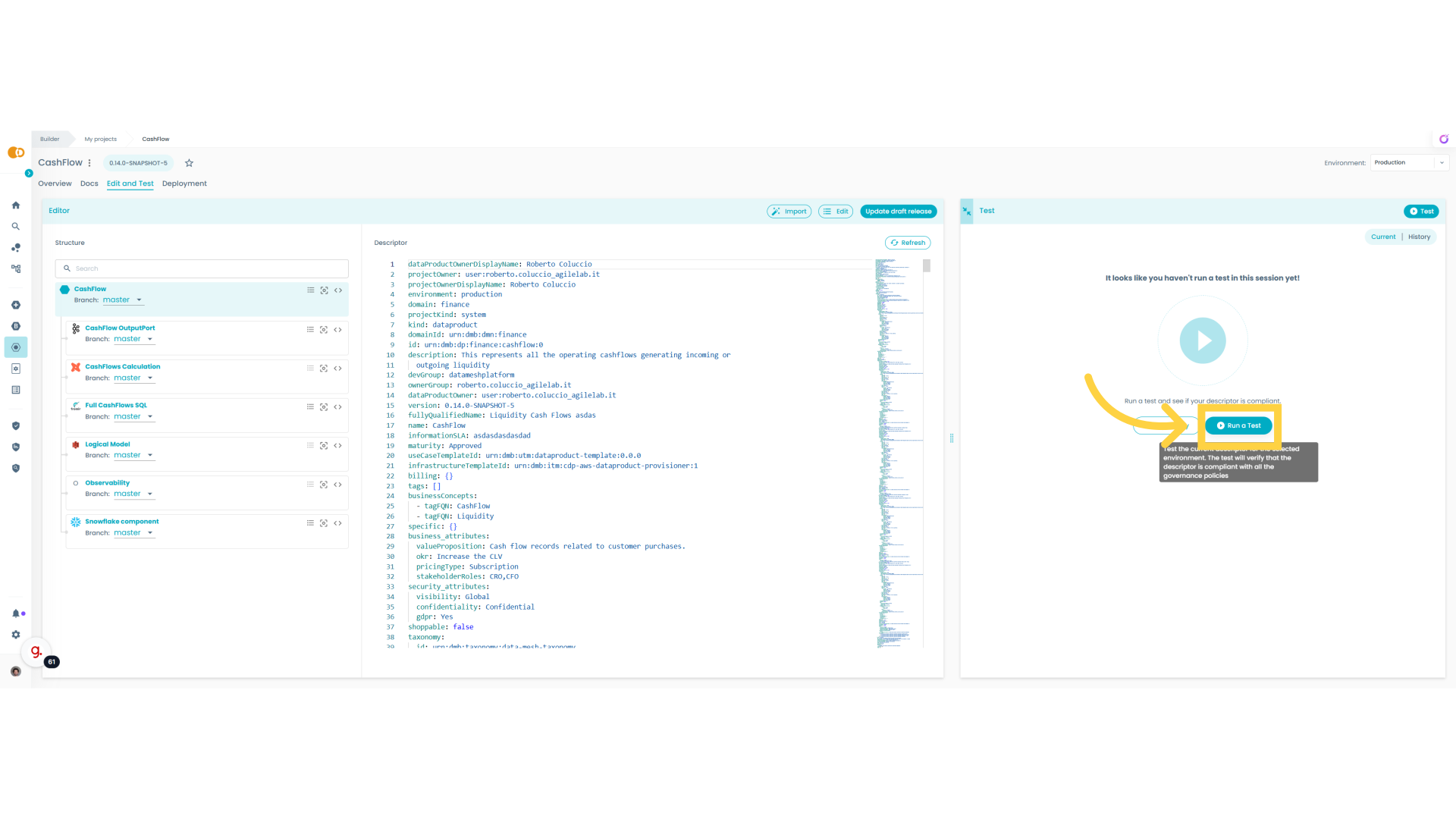 Data Product Test