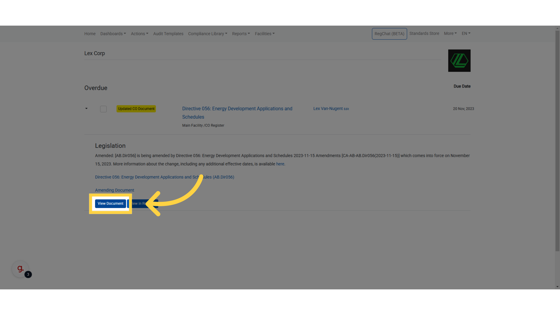Click 'View Document'