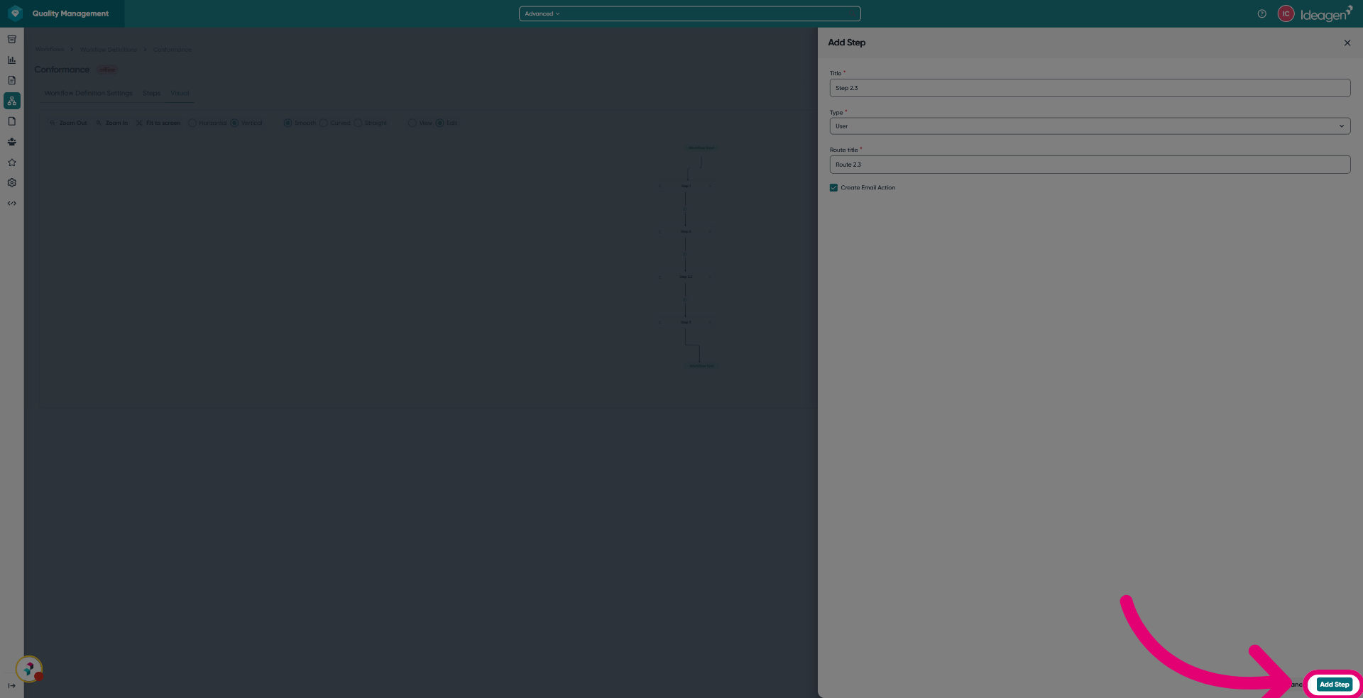 Click 'Add Step'