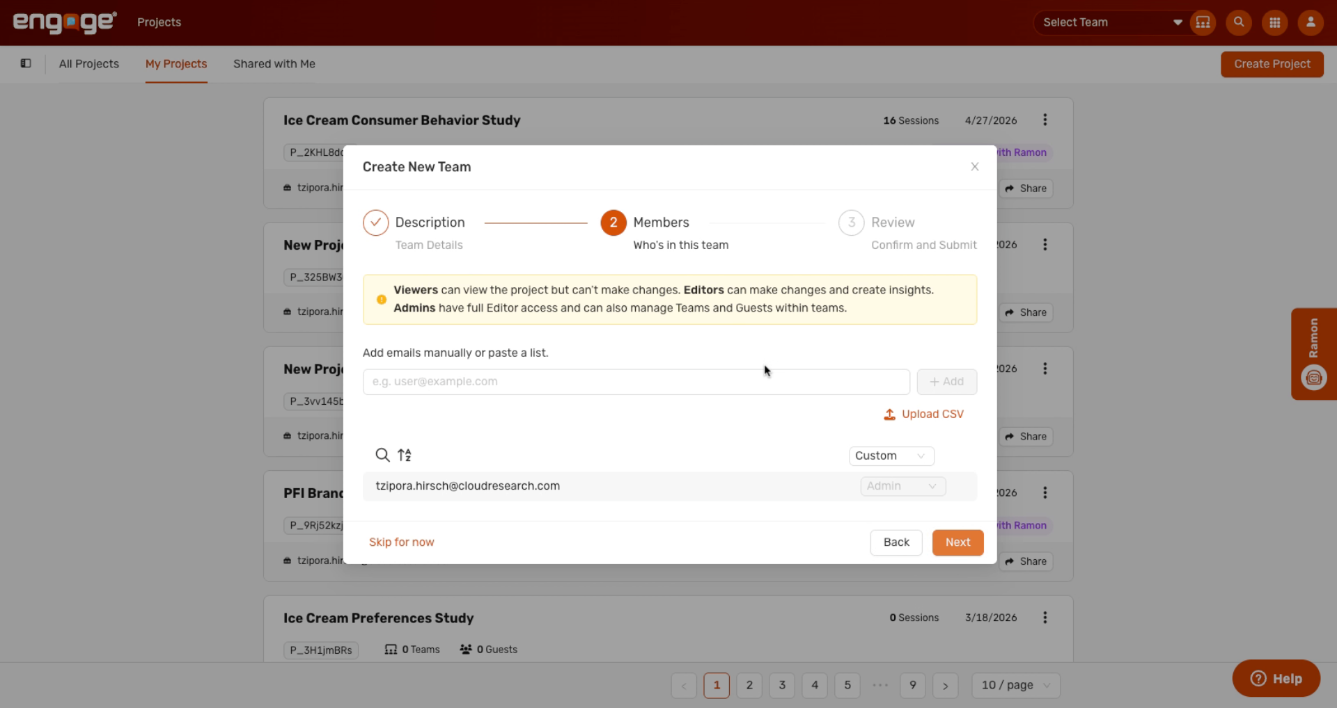 Add Team Members Manually