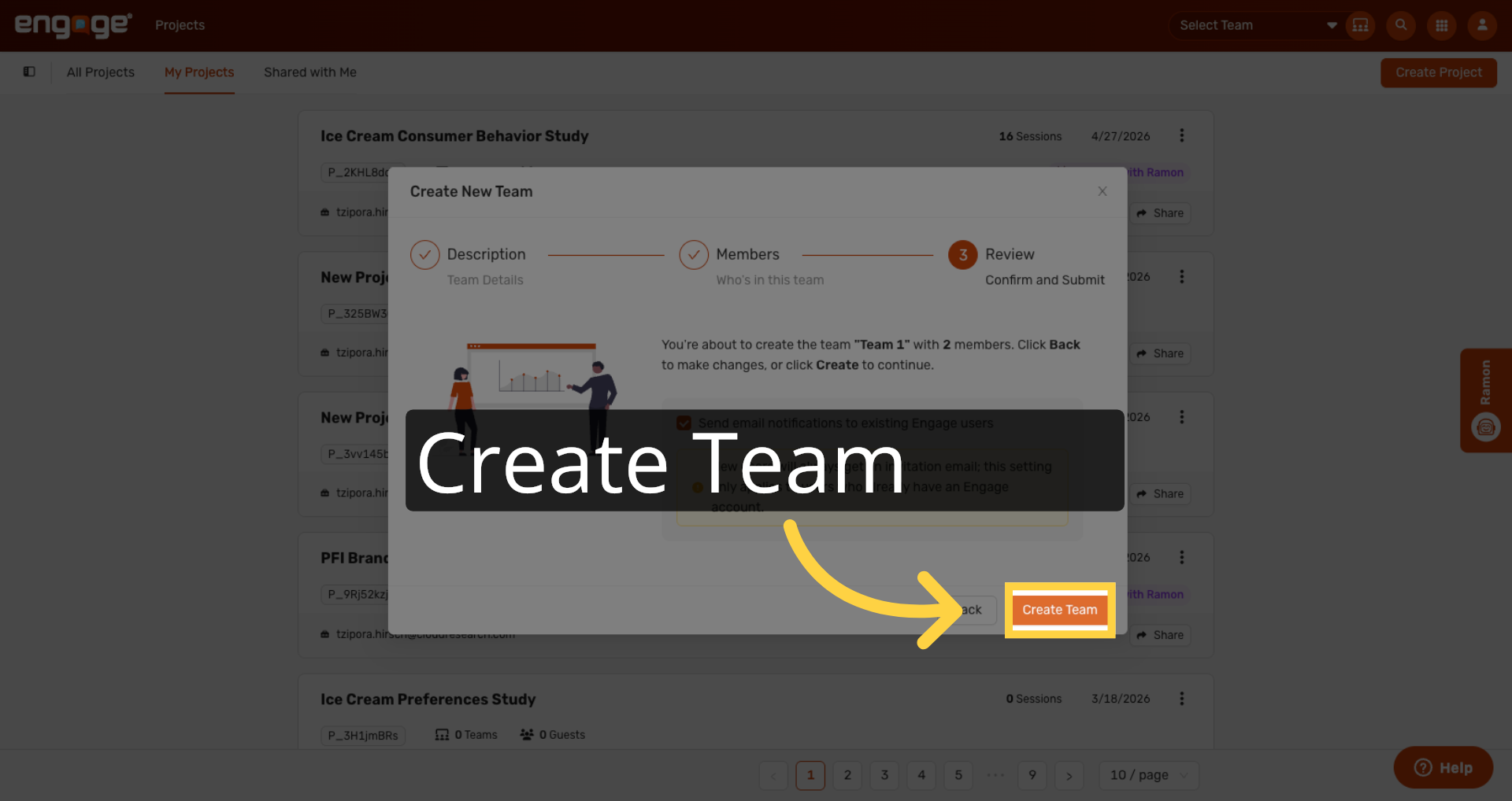 Create New Team