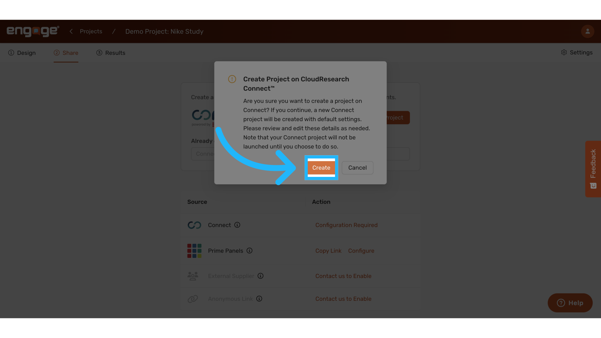 Select 'Create'