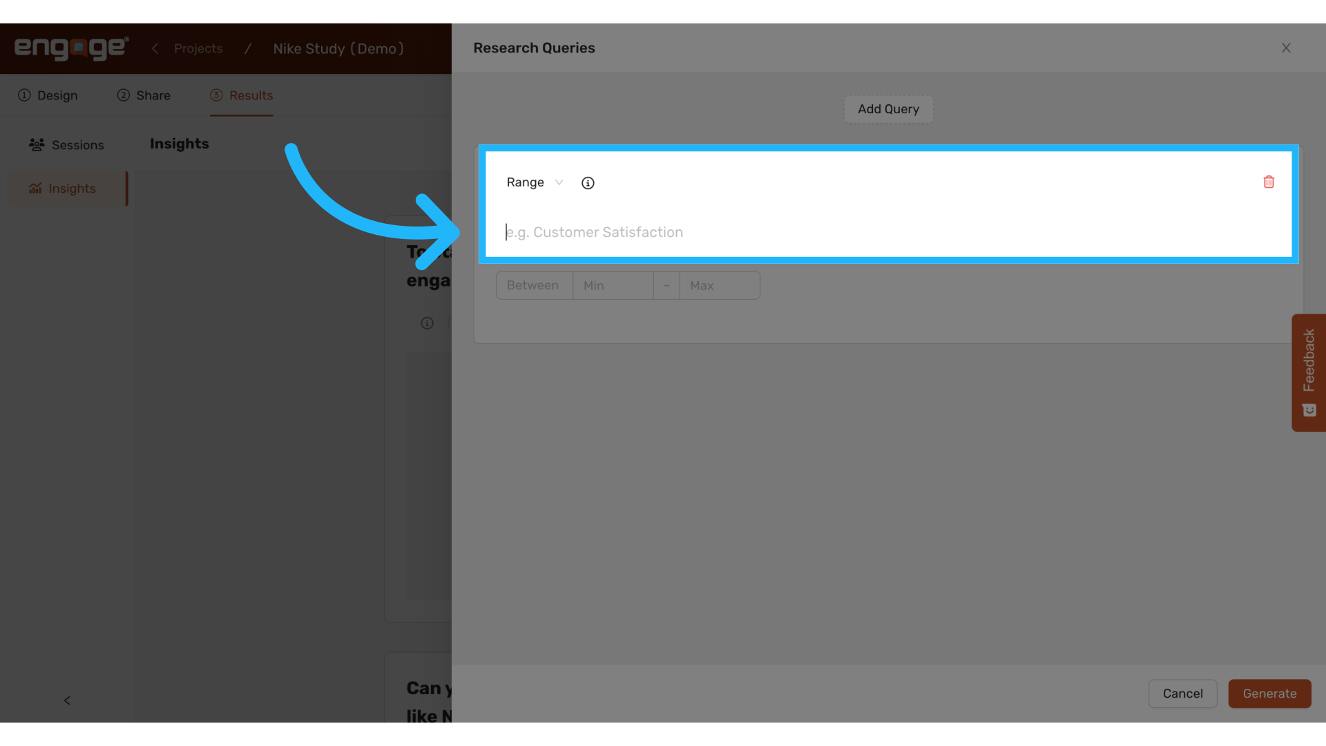 Enter Range Query