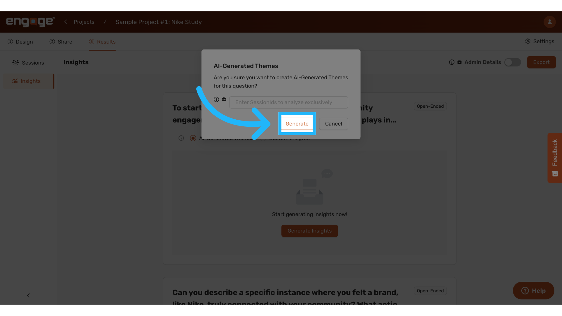 Click 'Generate'